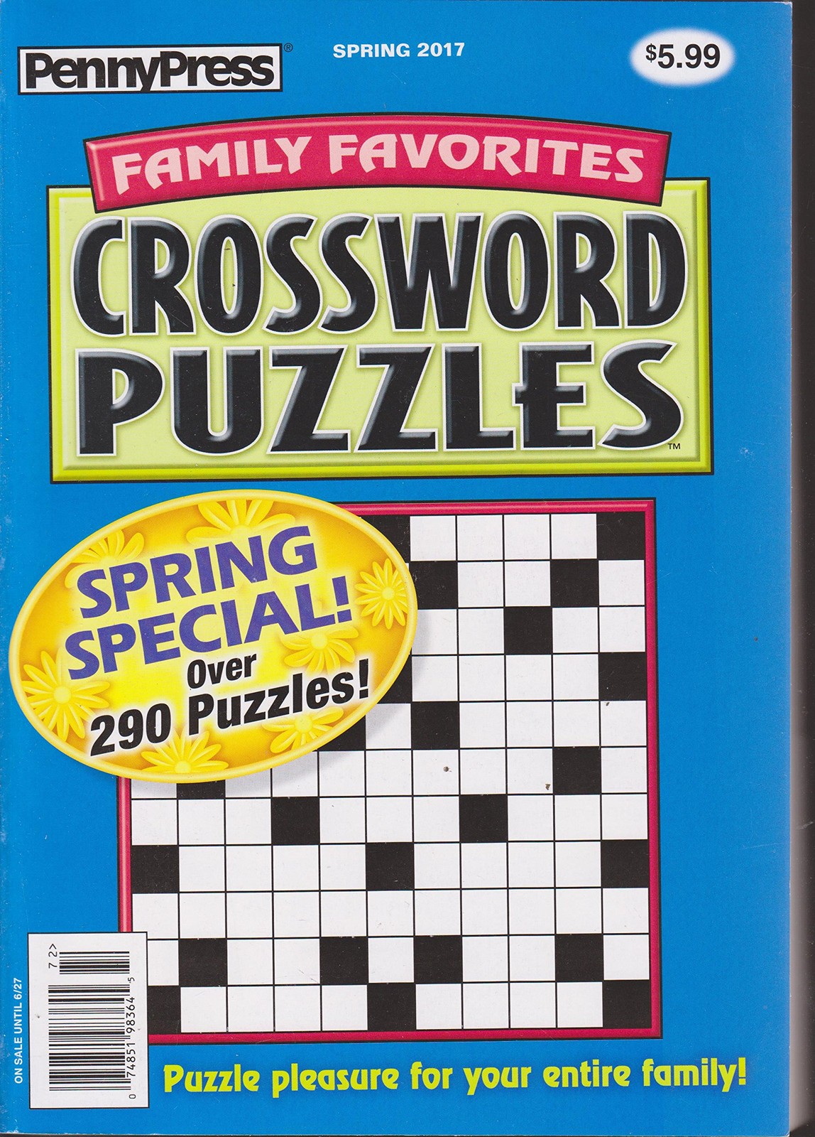 Penny Press Family Favorites Crossword Puzzles Magazine spring 2017