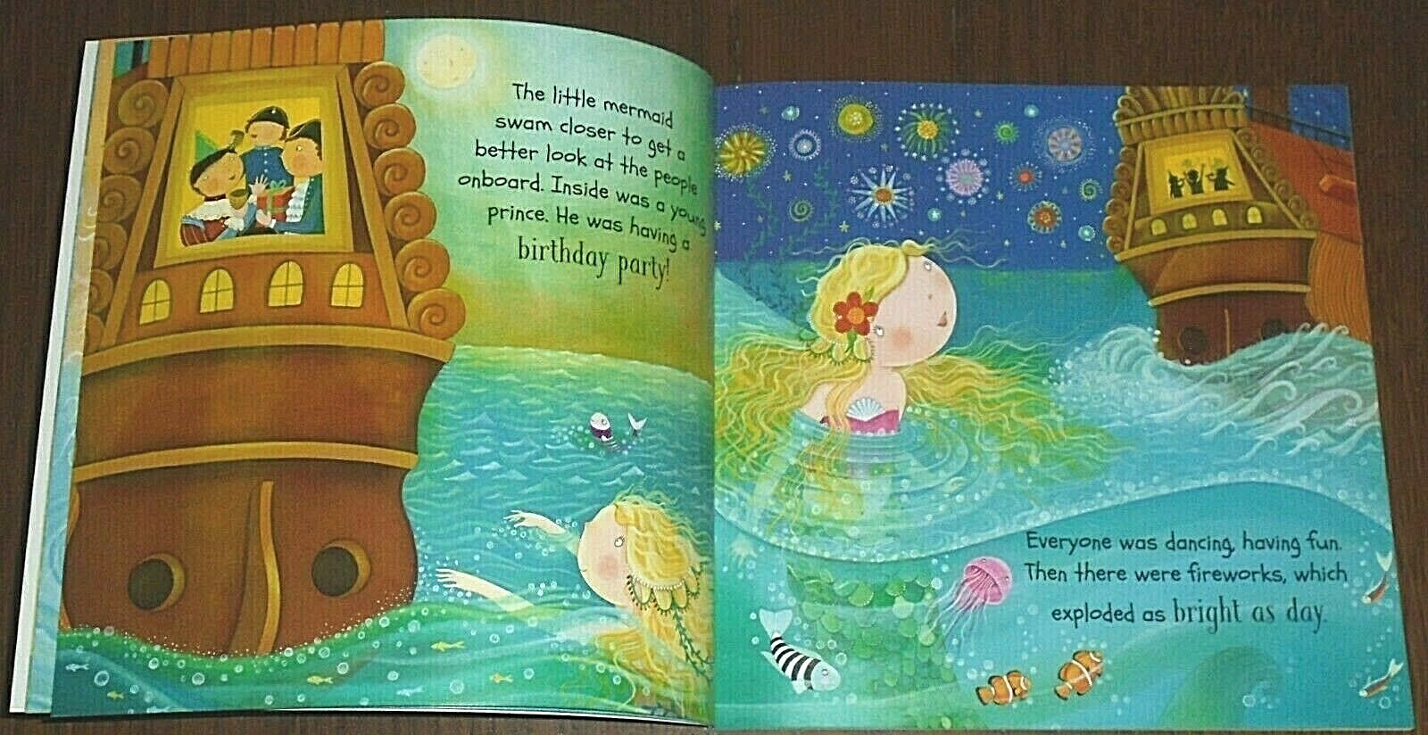 STORY TIME THE LITTLE MERMAID BOOK (17cm X 17cm) 2016 BRAND NEW