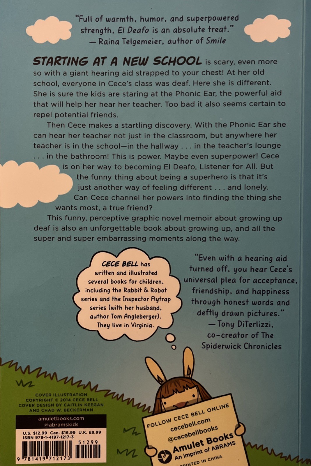 As New! Cece Bell: El Deafo – A Graphic Novel – FREE S&H