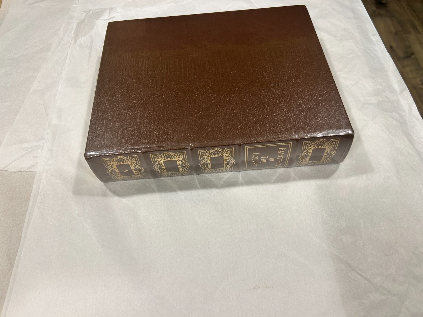 Great Gift! PAINTINGS IN THE LOUVRE Easton Press Leather, Sealed Collectors Ed.