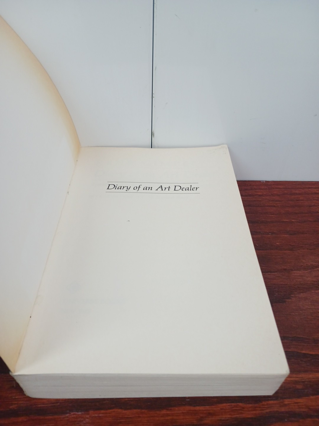Diary of an Art Dealer By RENE GIMPEL