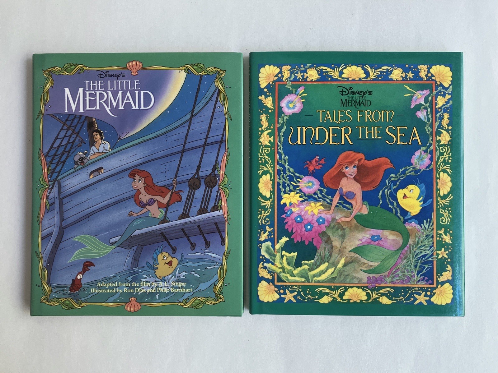 Lot 9 Disney Press Story Books HC/DJ First Editions Cinderella, Little Mermaid
