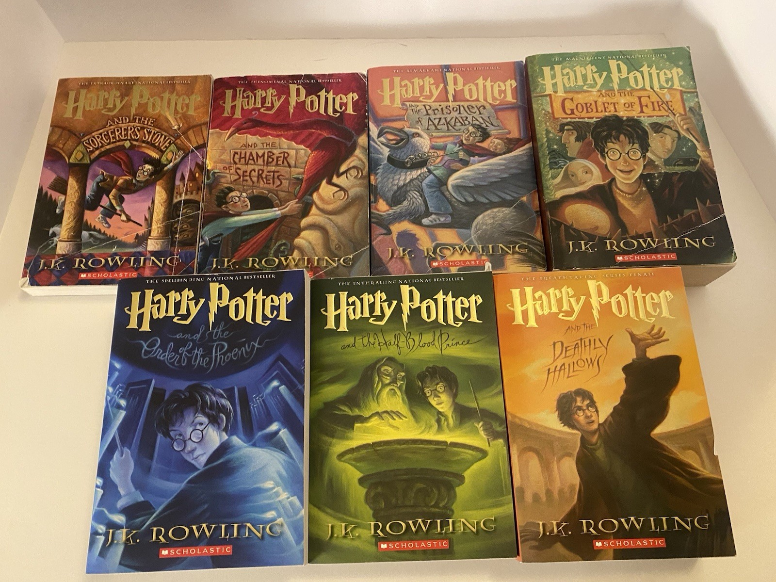 HARRY POTTER The Complete Series 1-7 Paperback Scholastic Box Set Slipcase
