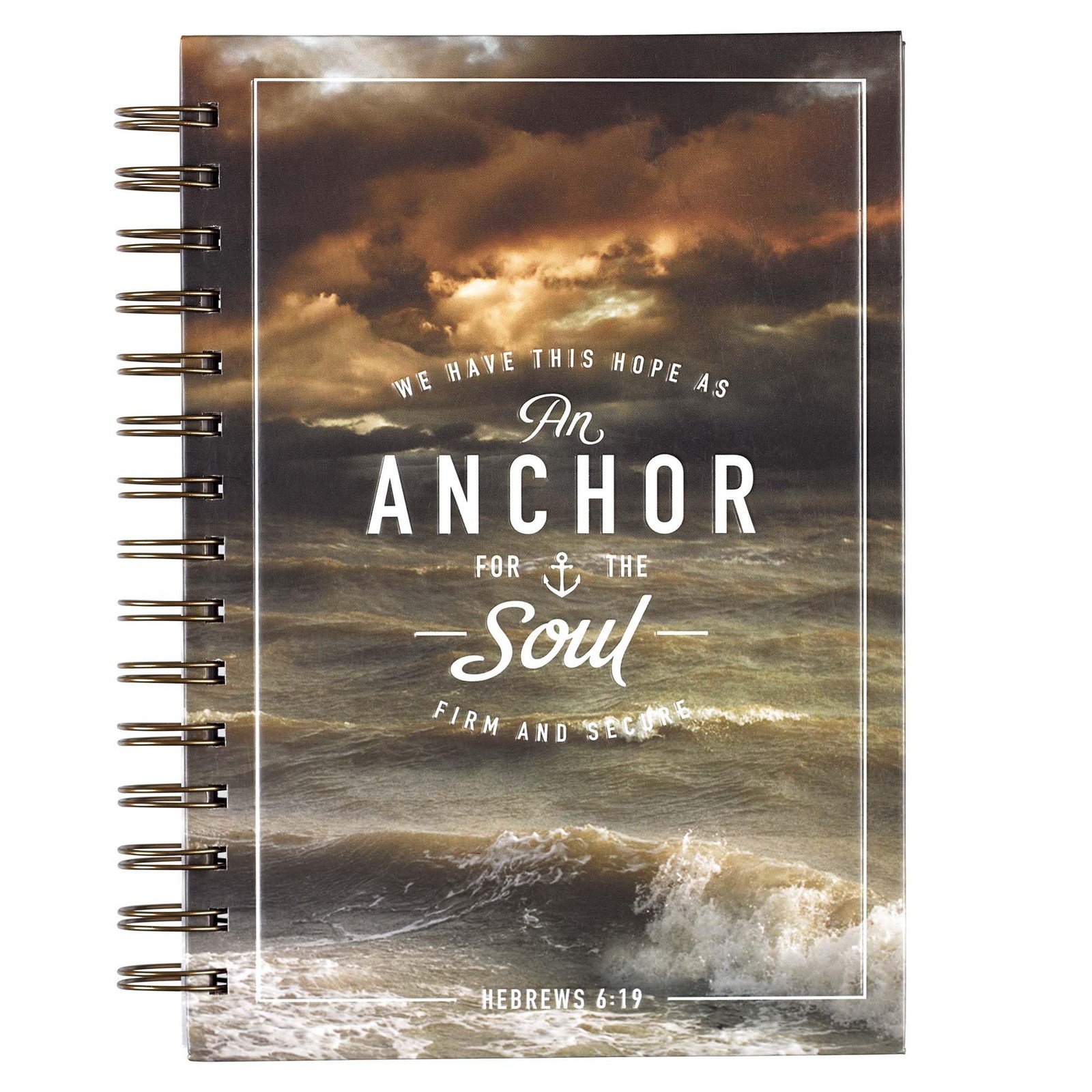 Christian Art Gifts Journal w/Scripture Anchor For the Soul Hebrews 6:19 Bib…