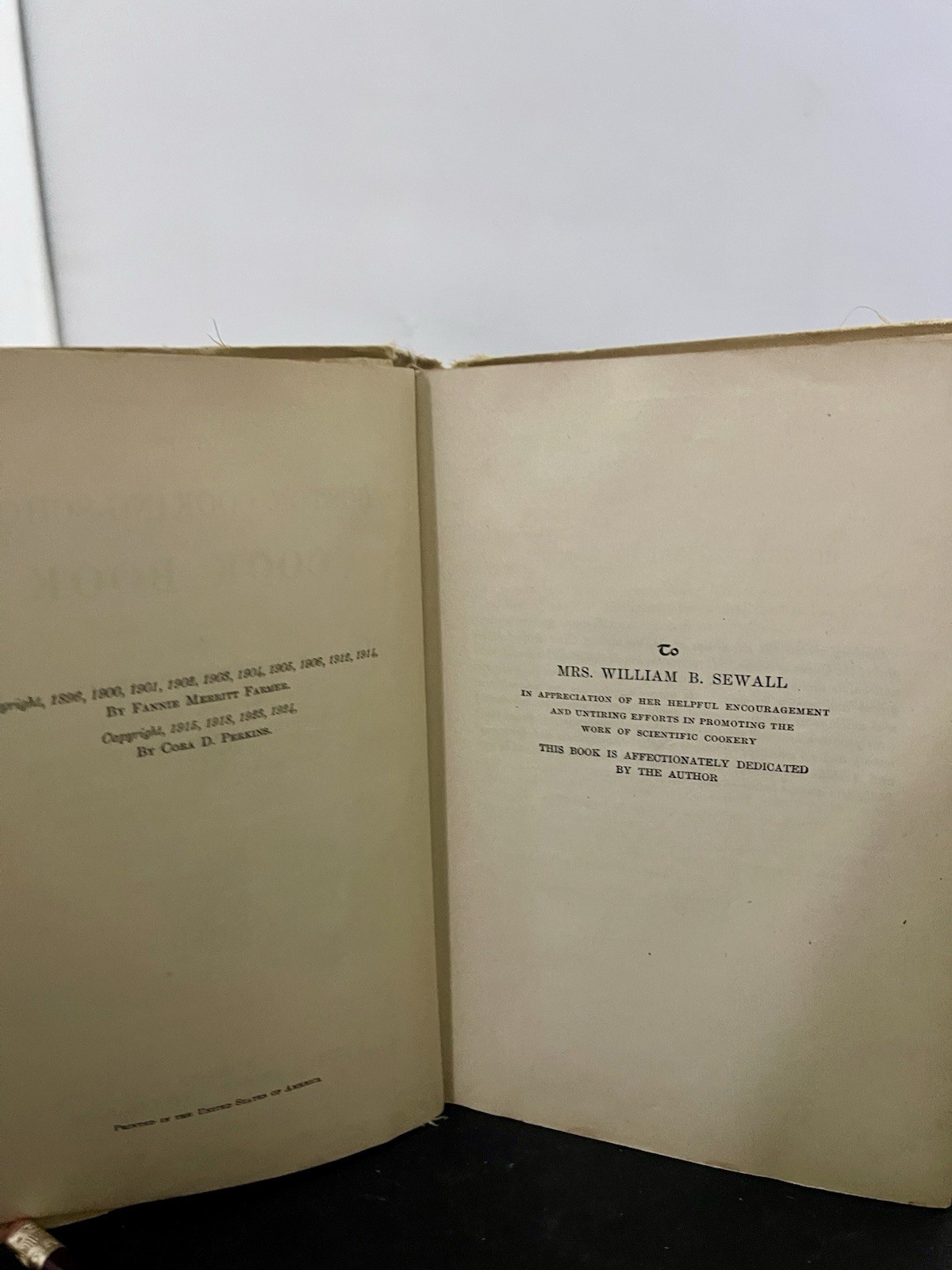 1924 THE BOSTON COOKING SCHOOL Cook Book by Fannie Merritt Farmer VINTAGE