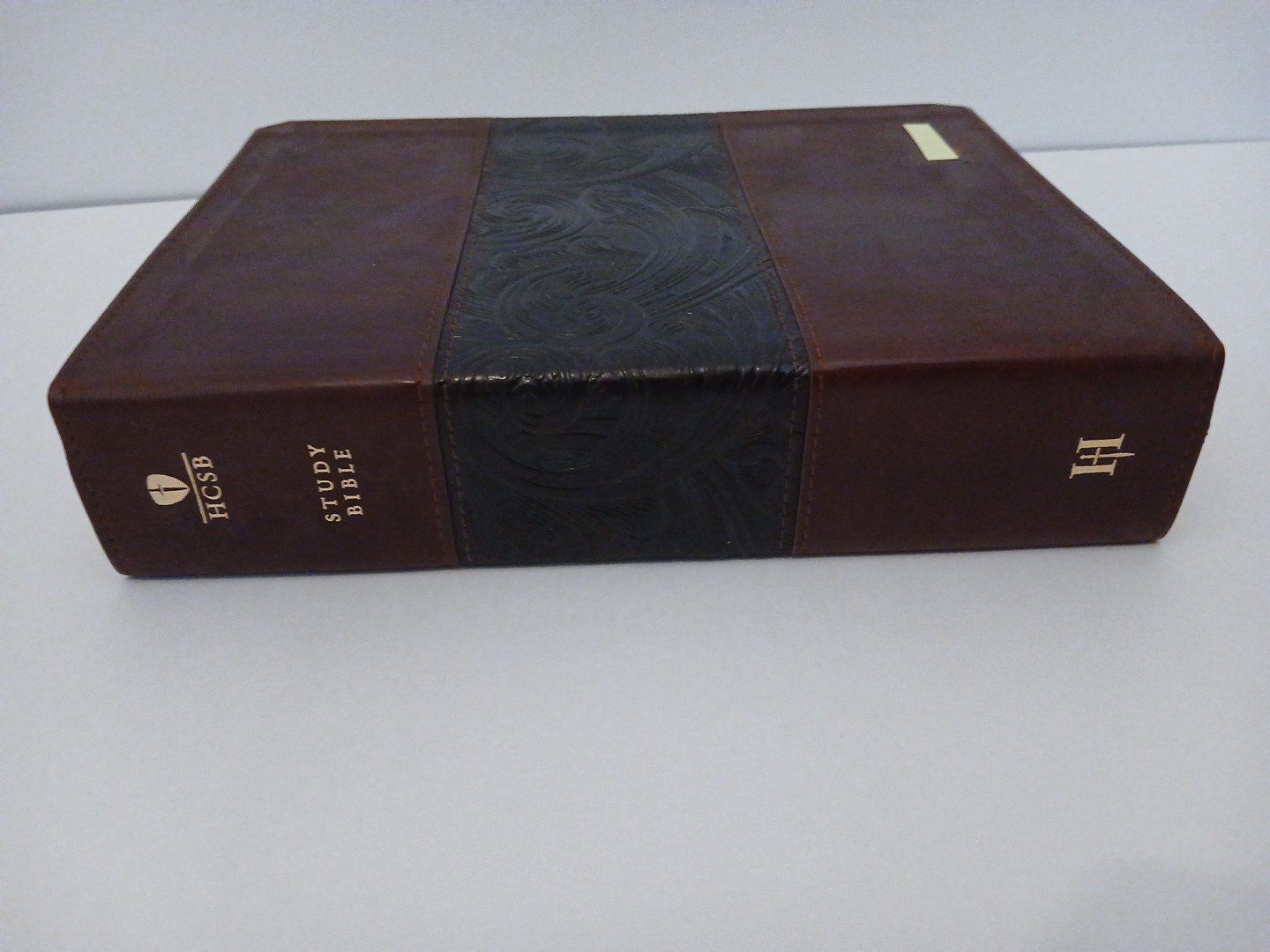 HCSB Study Bible Mahogany Simulated Duotone Leather Color Maps Holman Christian