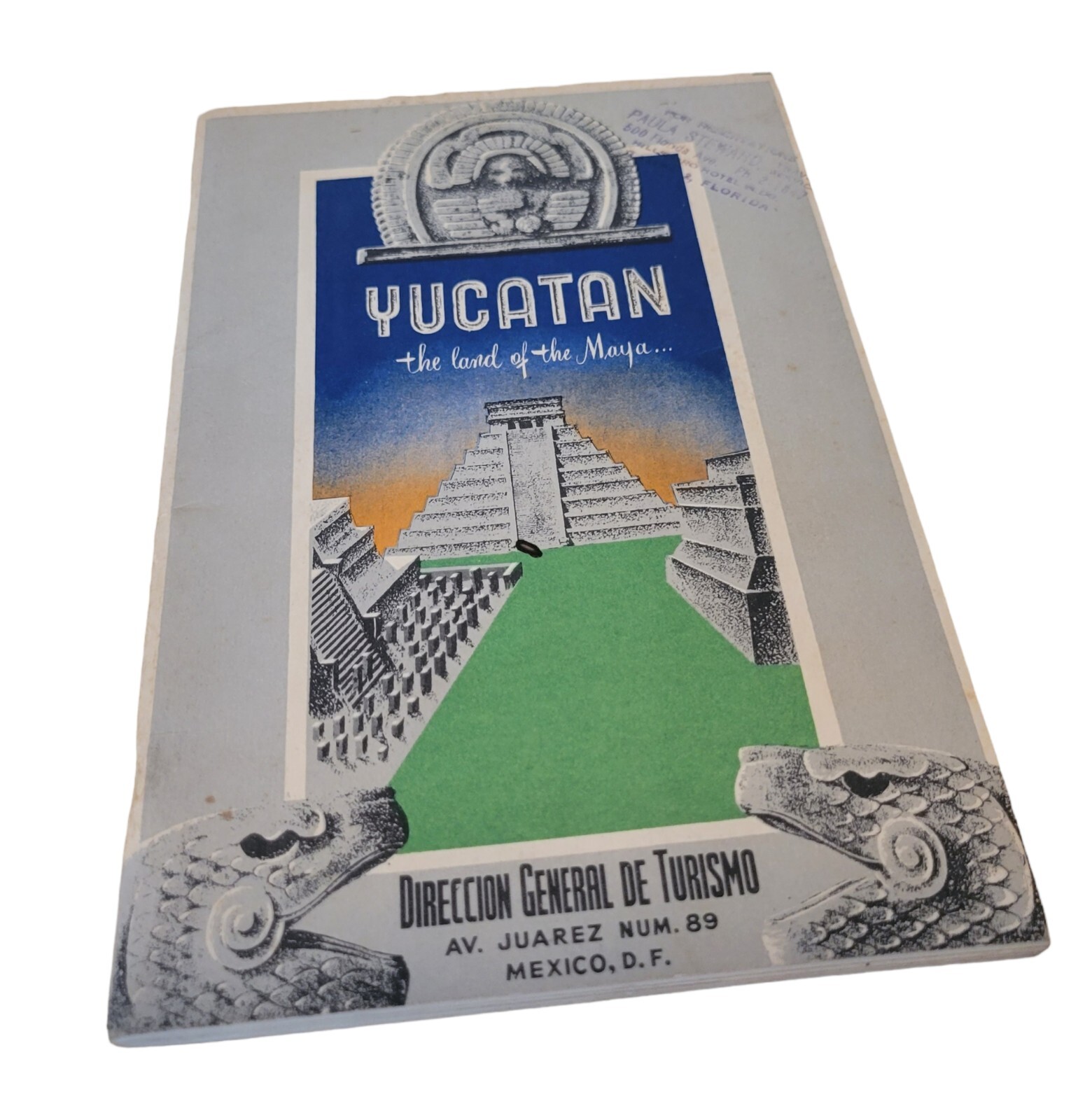 Vtg 50’s Yucatan Land of the Maya Tourism Guide 1953 Travel Agengy Book Mexico