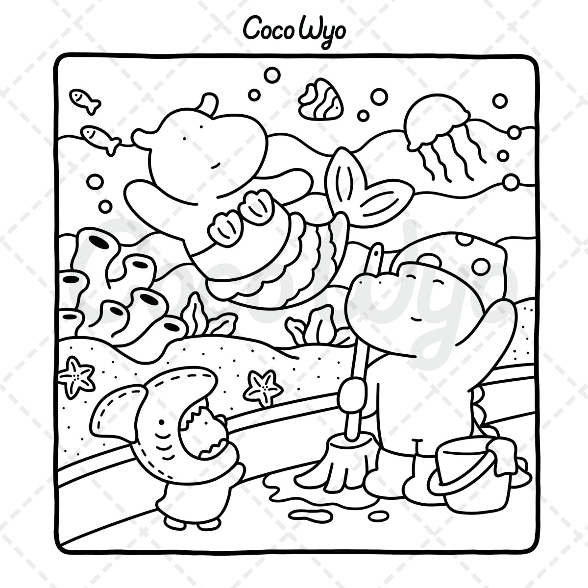 Little Cuddles Coloring Book for Adults and Teens Featuring Cute Animal Friends
