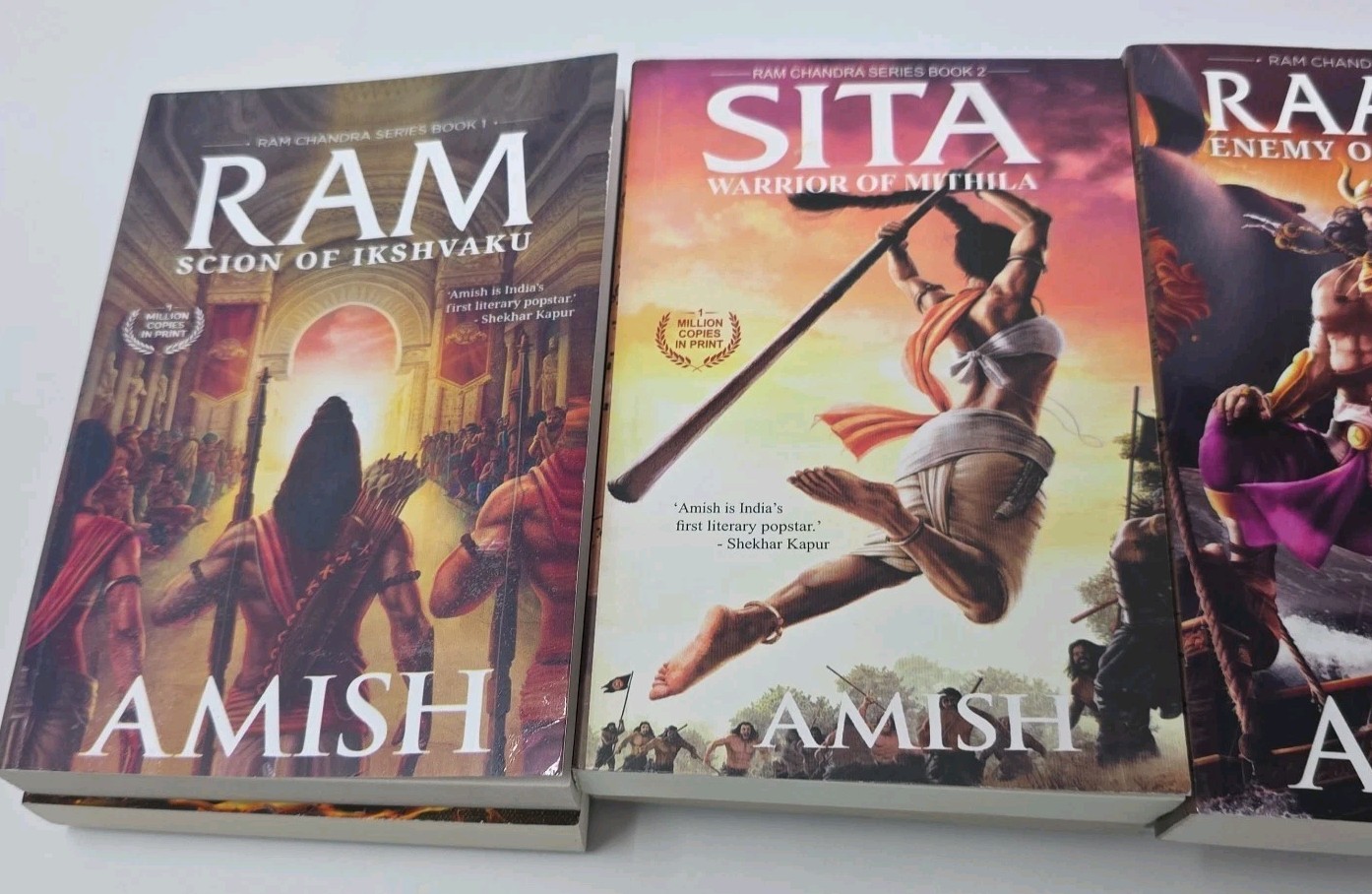 Amish Tripathi – Ram Chandra 4 Book Series & Shiva Trilogy 3 Book Lot of 8