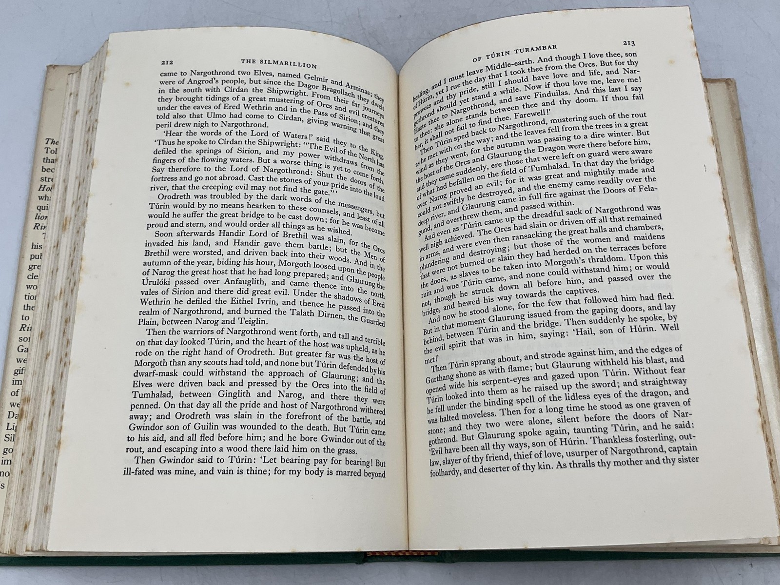 THE SILMARILLION John Ronald Reuel Tolkien 1977, 1sr Ed.1st Print. Map included