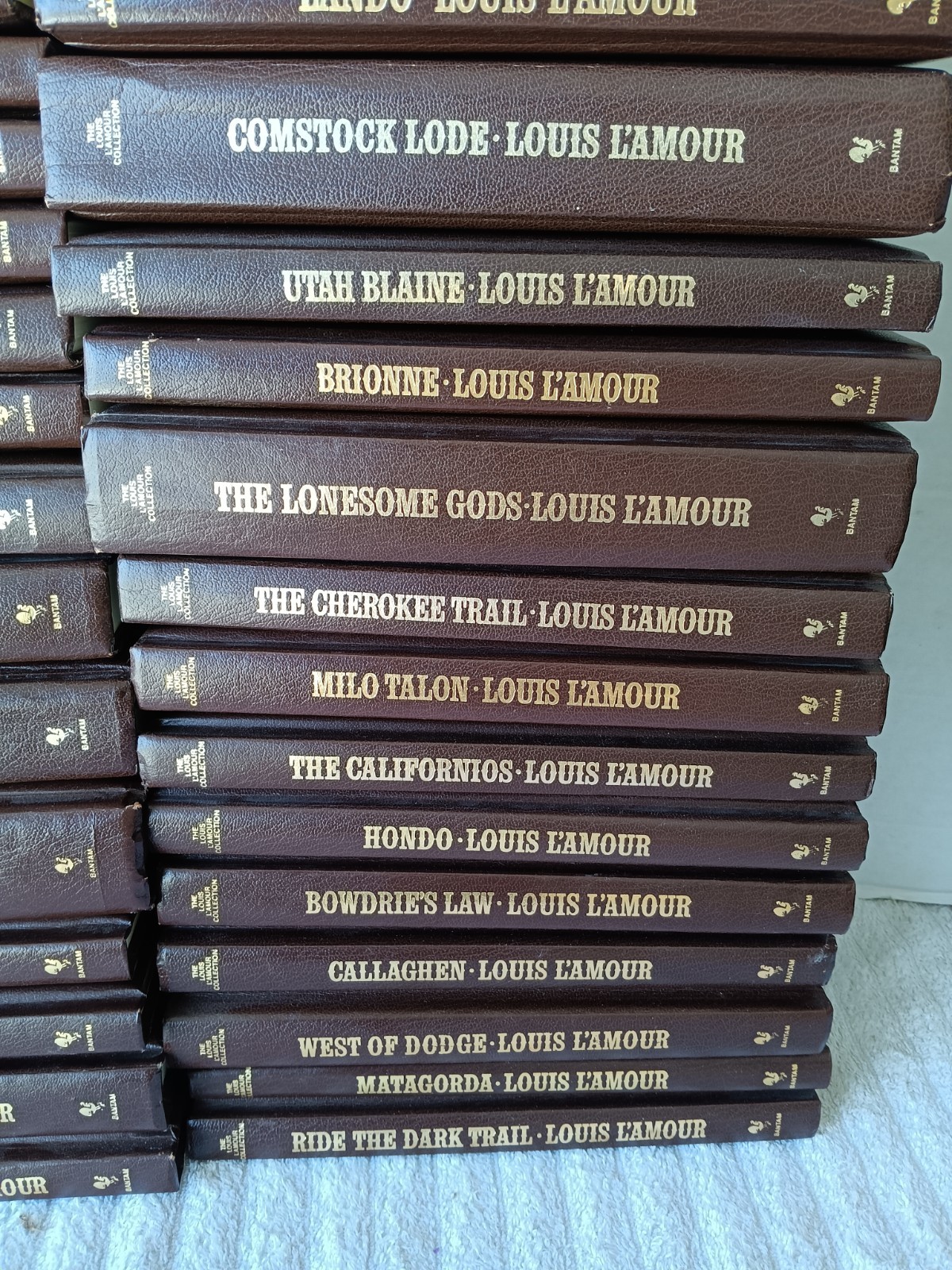 Louis L’Amour Collection – Set of 63 Volumes – Leatherette Hardcover Books