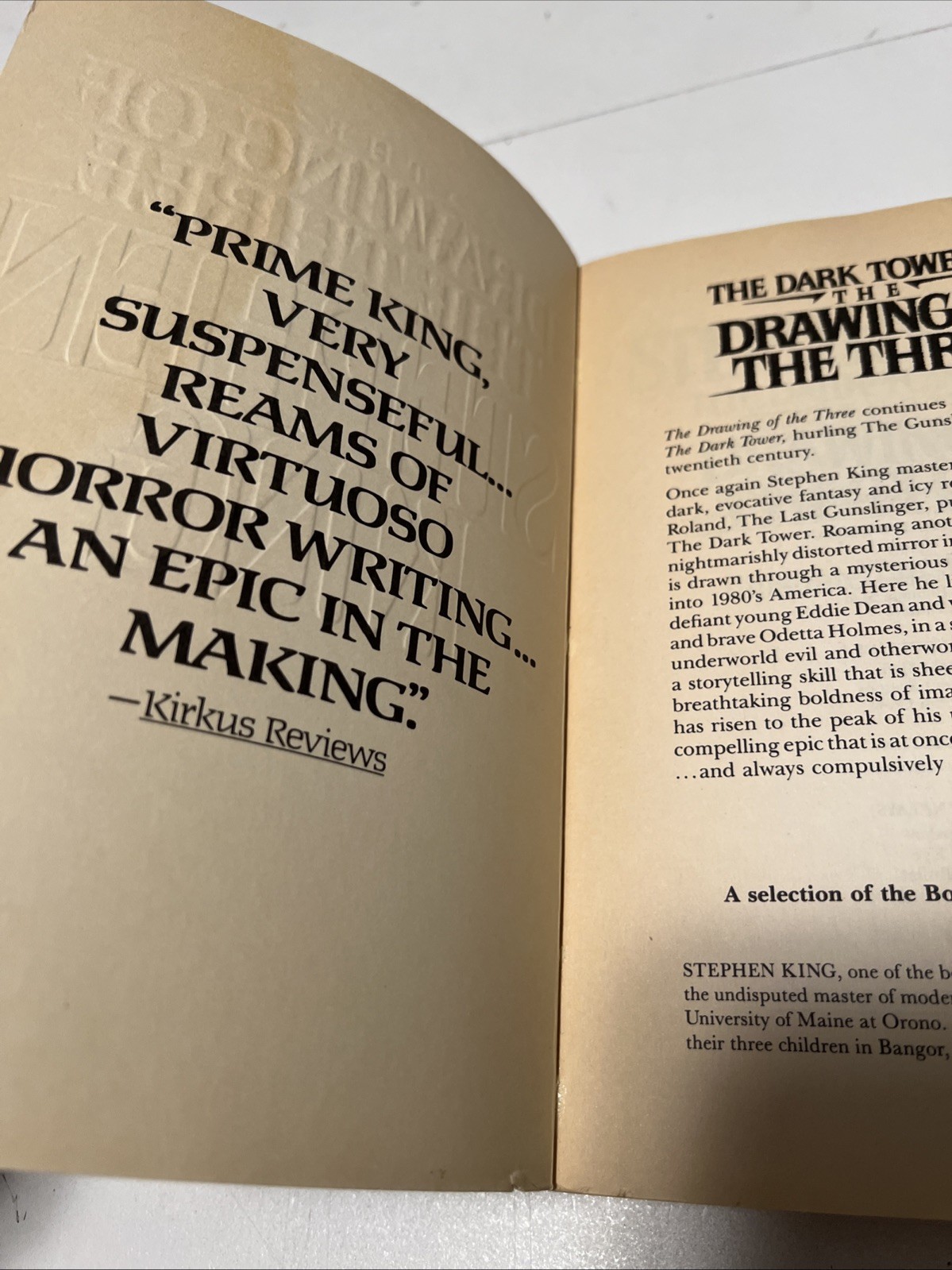 Stephen King The Drawing Of The Three First Plume Edition TPB 1987