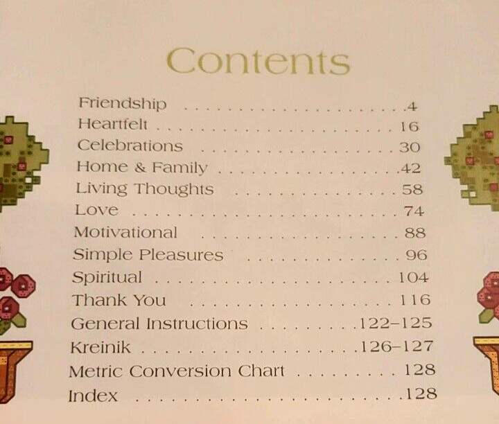 555 LITTLE SAYINGS IN CROSS-STITCH by Marie Barber Hardcover Book 128 Pages