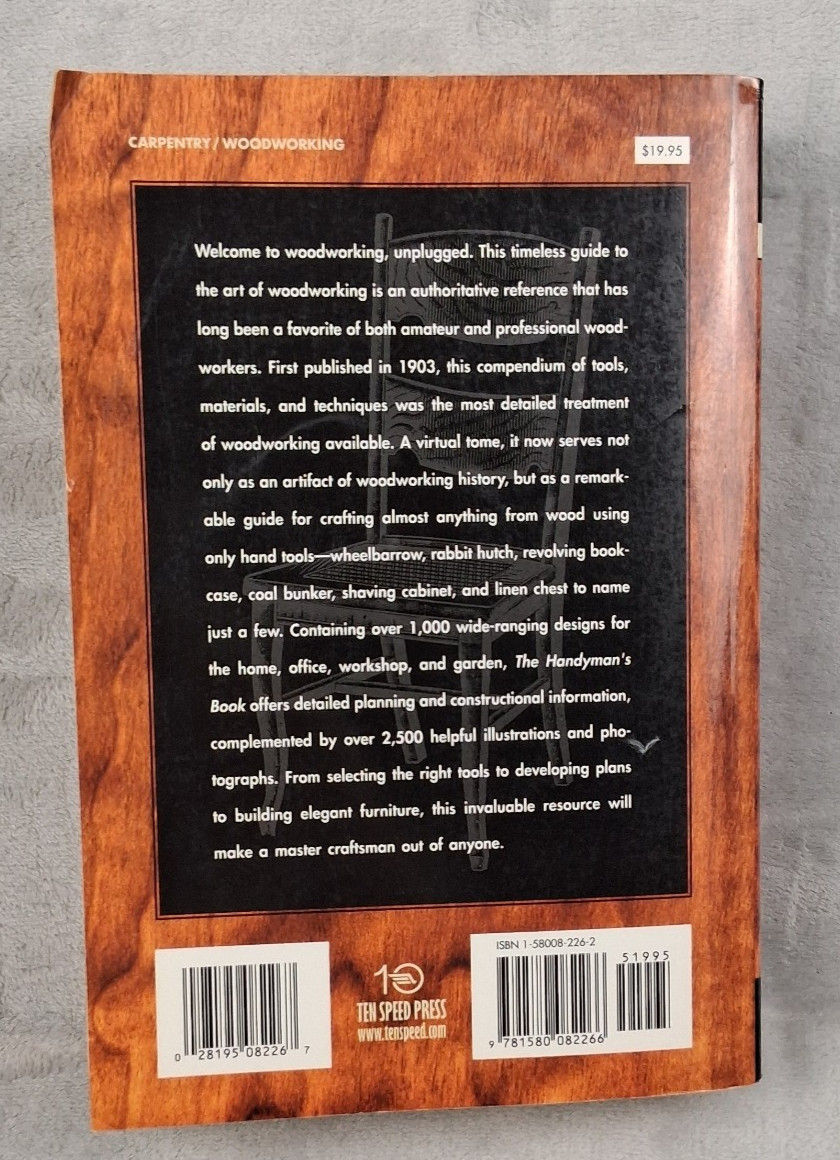 THE HANDYMAN’S BOOK: ESSENTIAL WOODWORKING TOOLS AND By Paul N. Hasluck Vintage