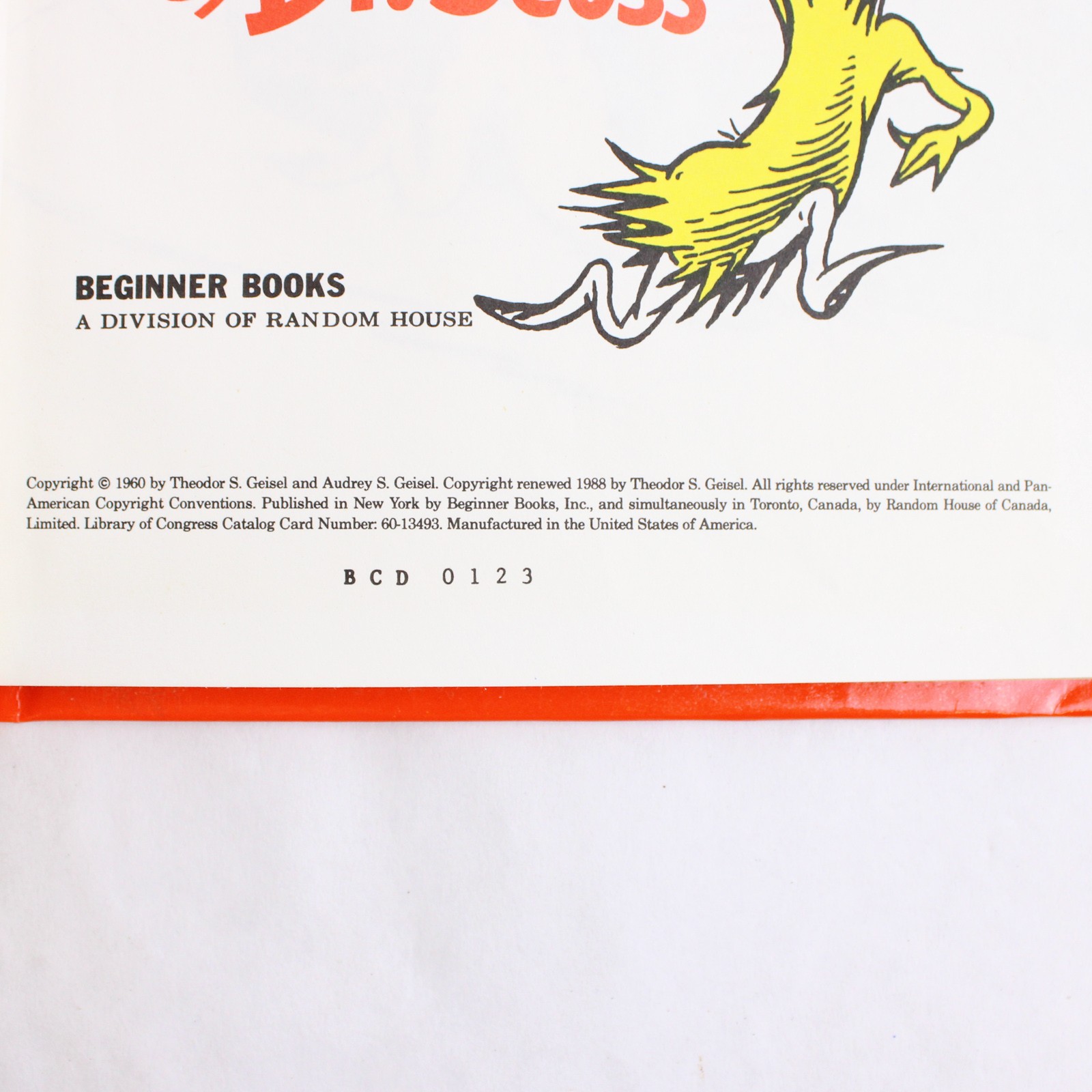 Green Eggs And Ham By Dr Seuss 1988 Hardcover