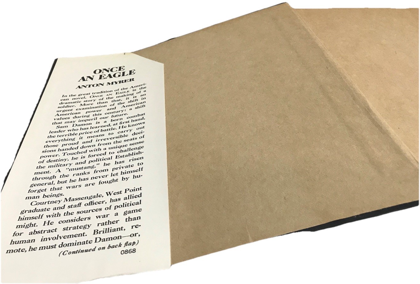RARE HTF 1ST EDITION FIRST PRINT Once an Eagle By Anton Myrer (Hardcover – 1968)