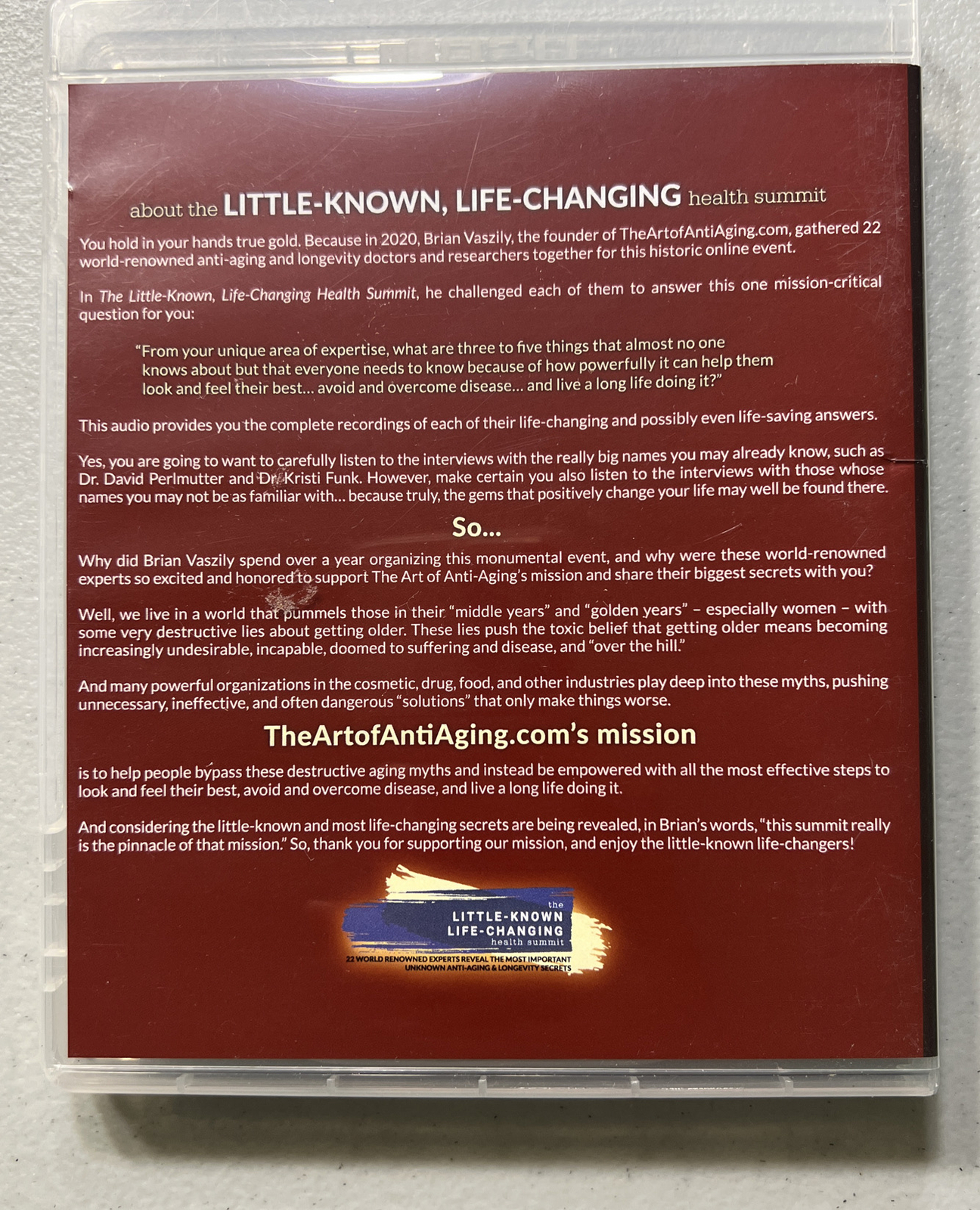 USB Flash Drive – The Little Known Life Changing Health Summit All 22 Interviews
