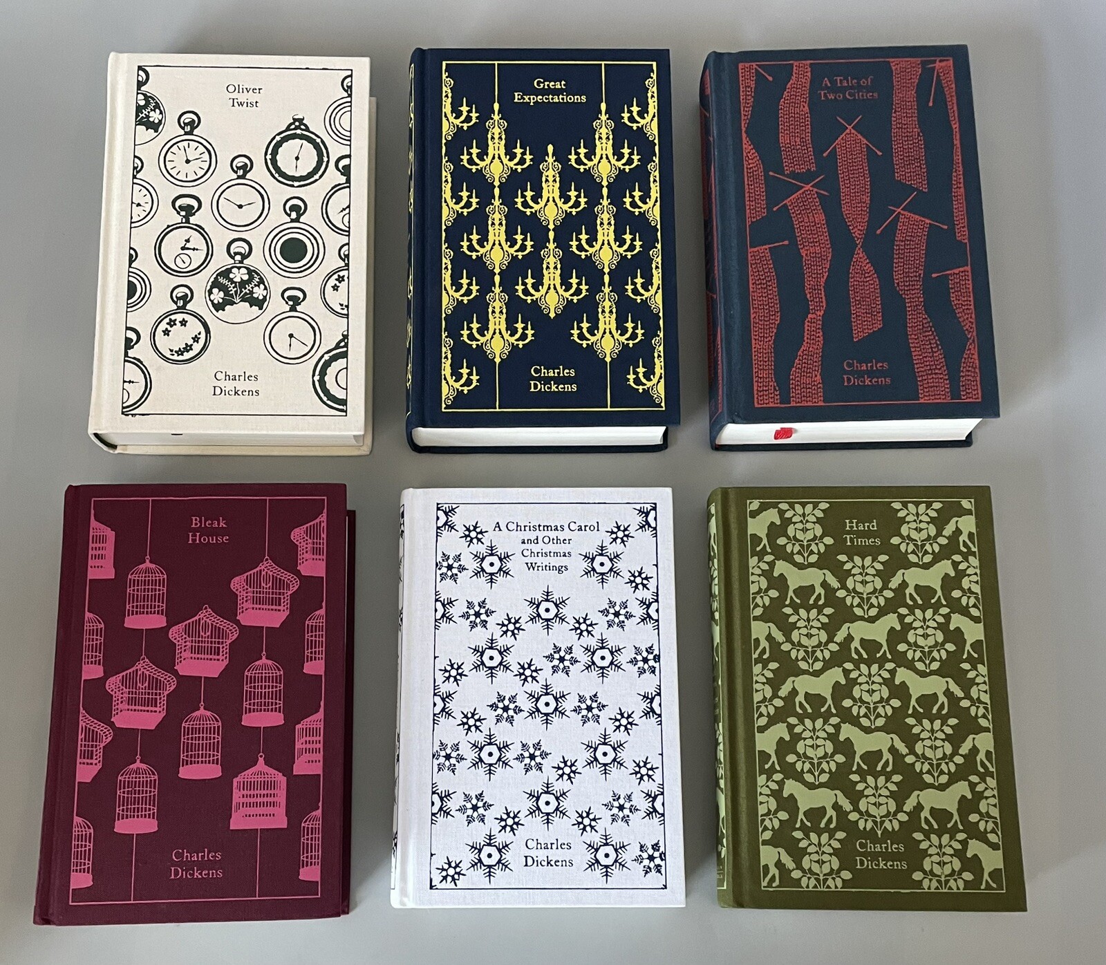 Charles Dickens Major Works Book Set of 6 — Hardcover w/ Slipcase — Penguin