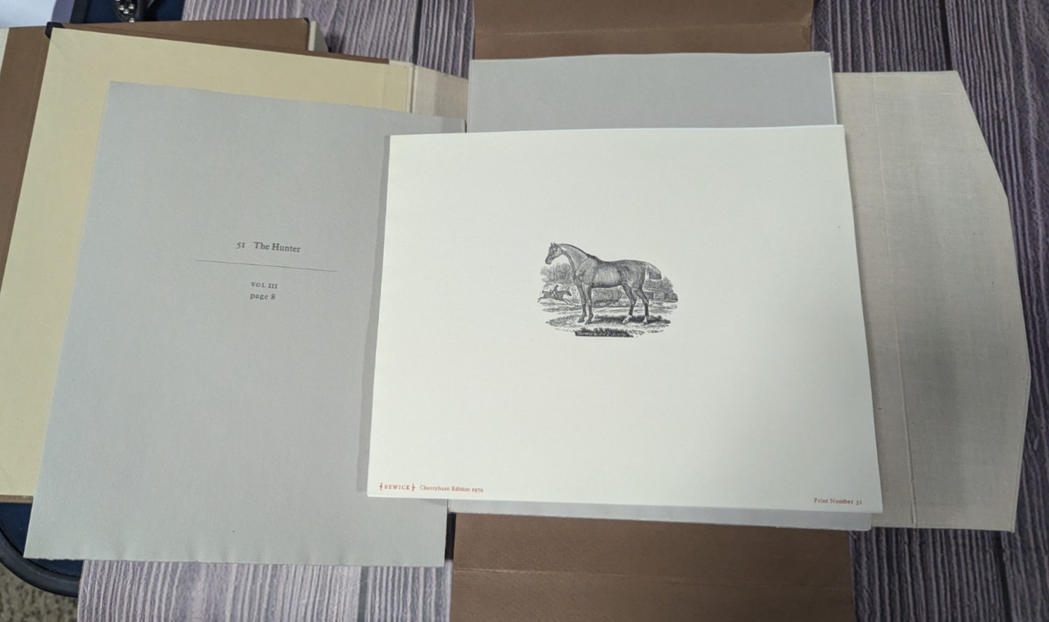 Portfolio of 100 Thomas Bewick Wood Engravings – 1970 Newberry Cherryburn Press