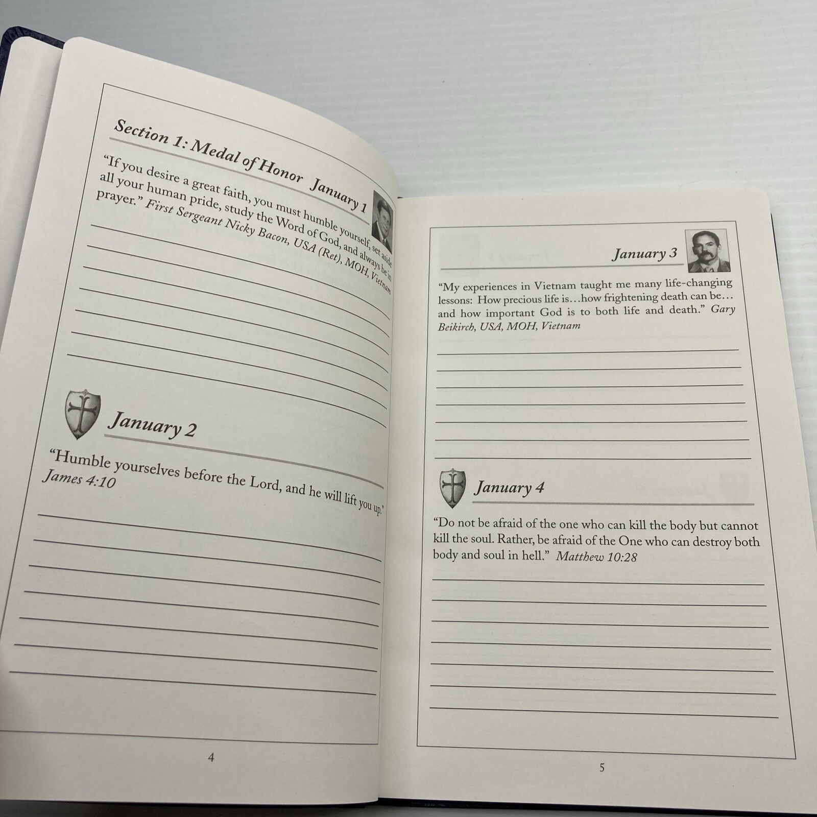 Daily Planner & Prayer Journal A Gathering of Eagles Colonel Jim Coy Signed!