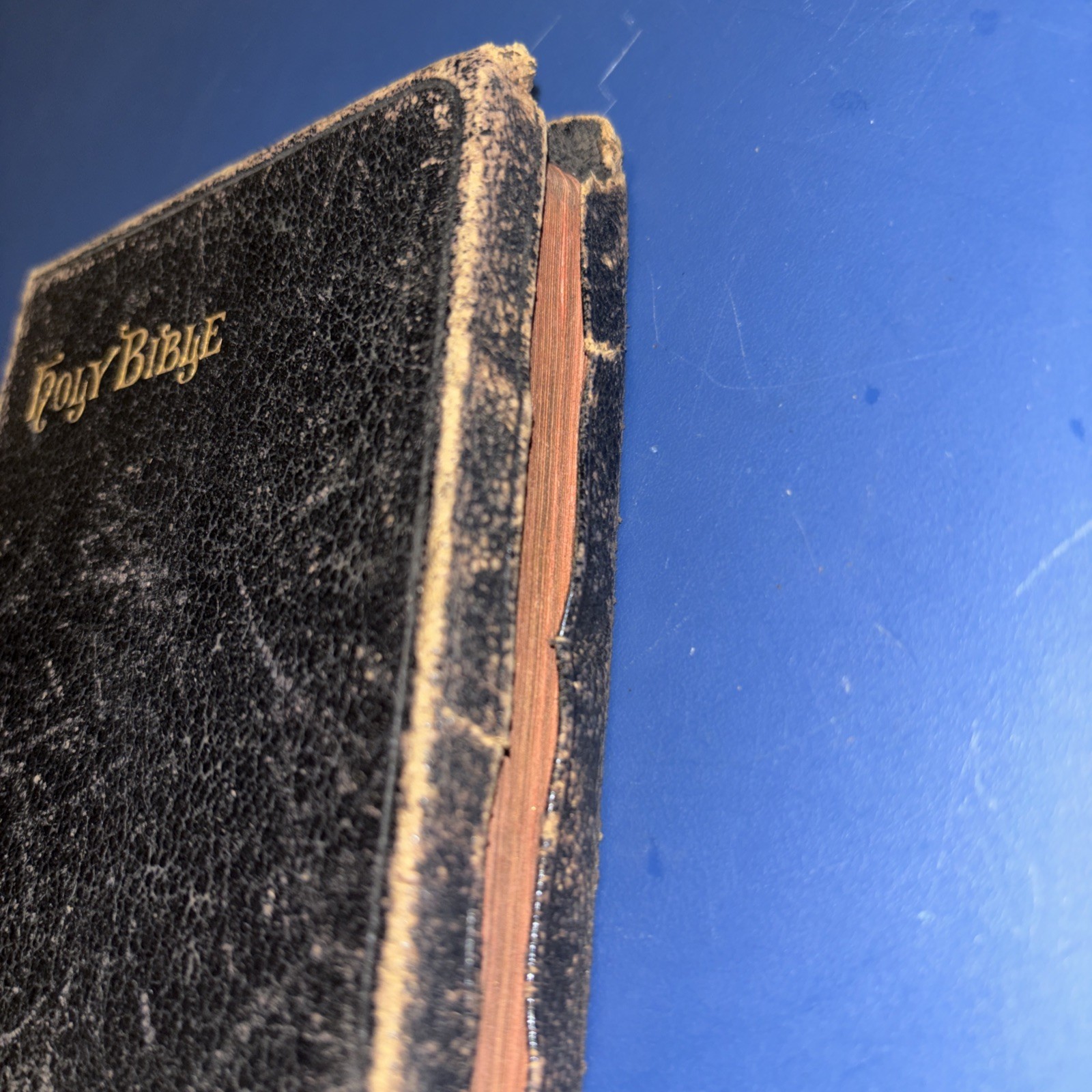 Antique 1898 Oxford Holy Bible KJV Pocket Bible Maps Gilt Edges 5.5″x3.5″