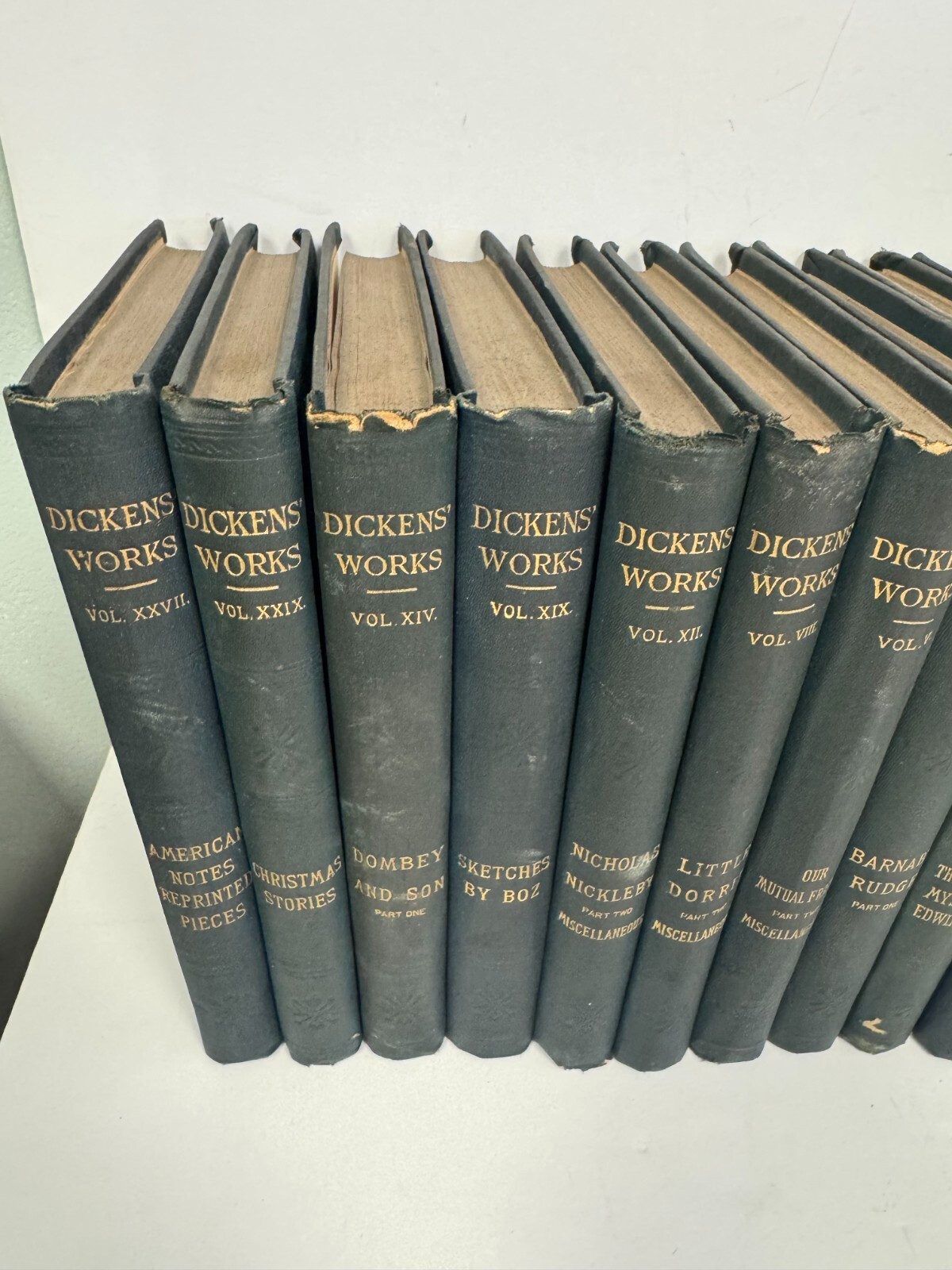Antique 1890’s The Works Of Charles Dickens Peter Fenelon Collier x26 LOT VG++