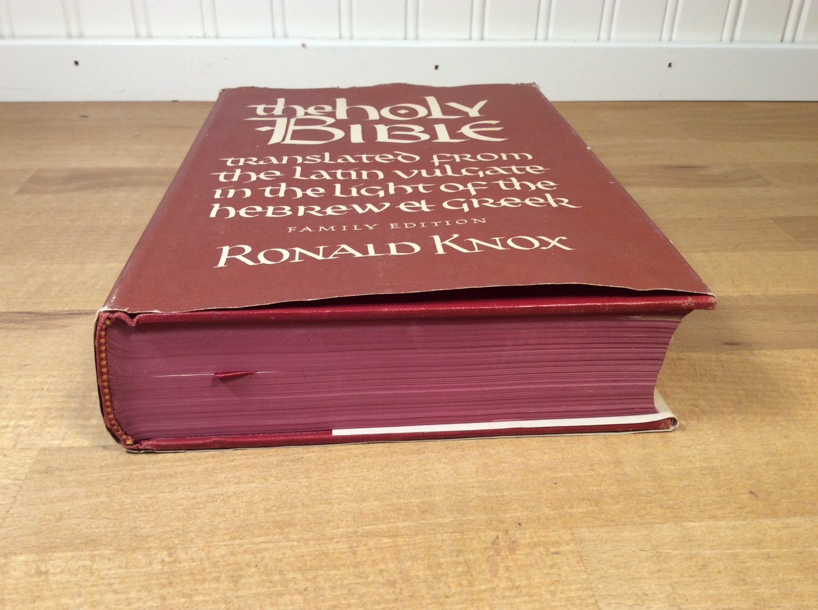 The Holy Bible, Translated From Latin Vulgate, Knox, Family Edition, 1954 HCDJ