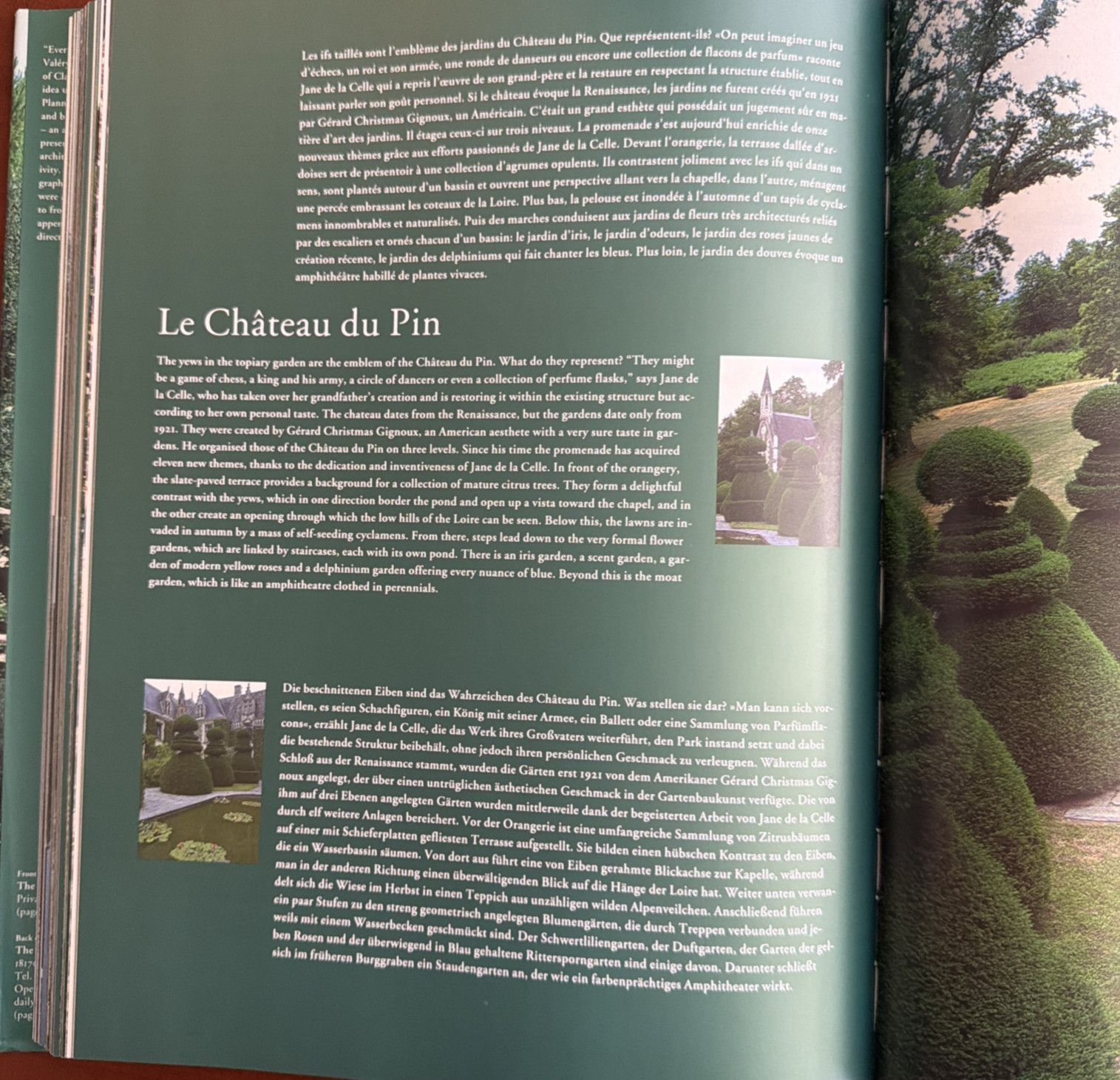 Gardens in France Taschen Hardcover 1997 English French German Illustrated