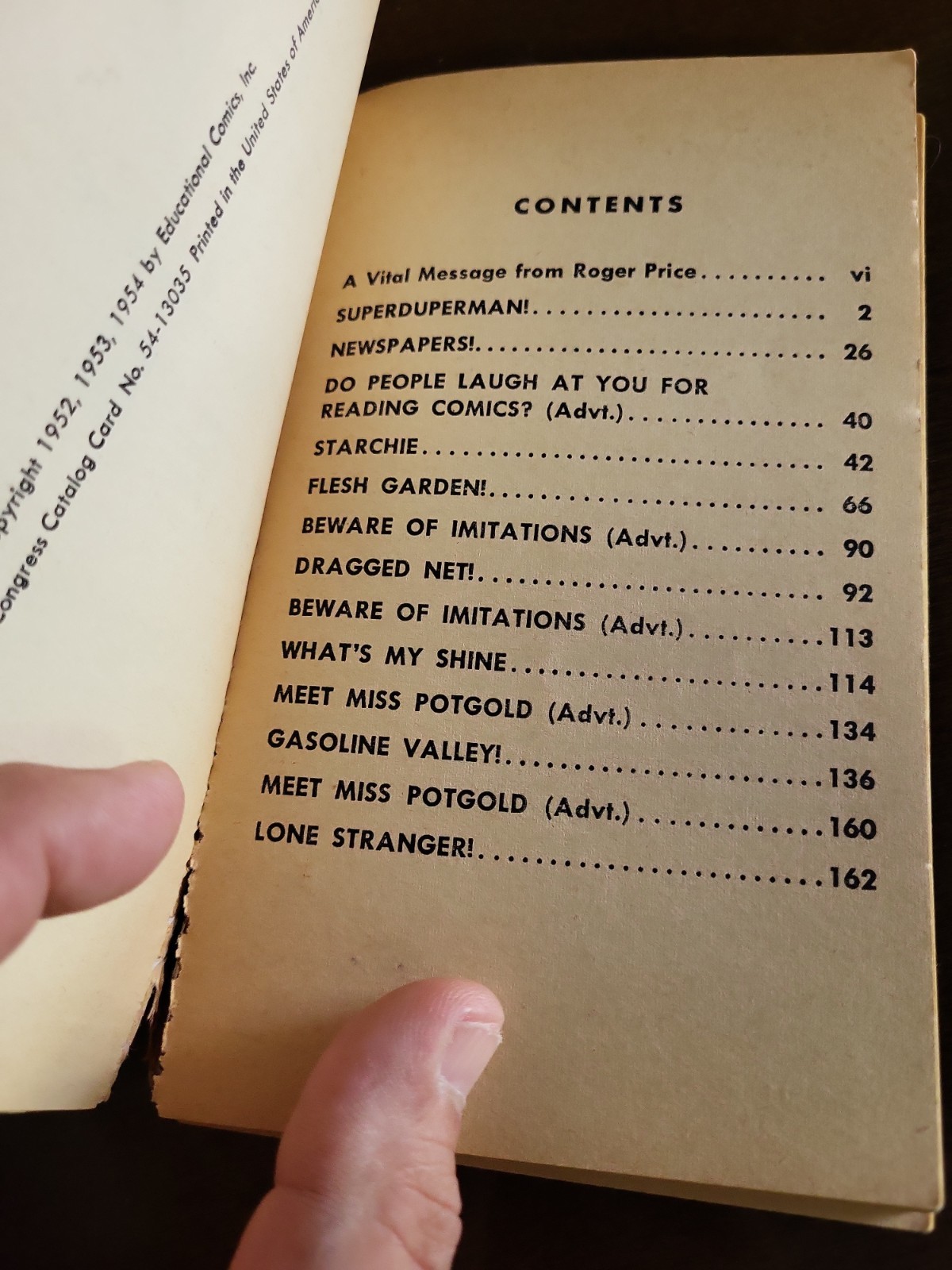 1954 The MAD Reader Humor Comic Paperback Book