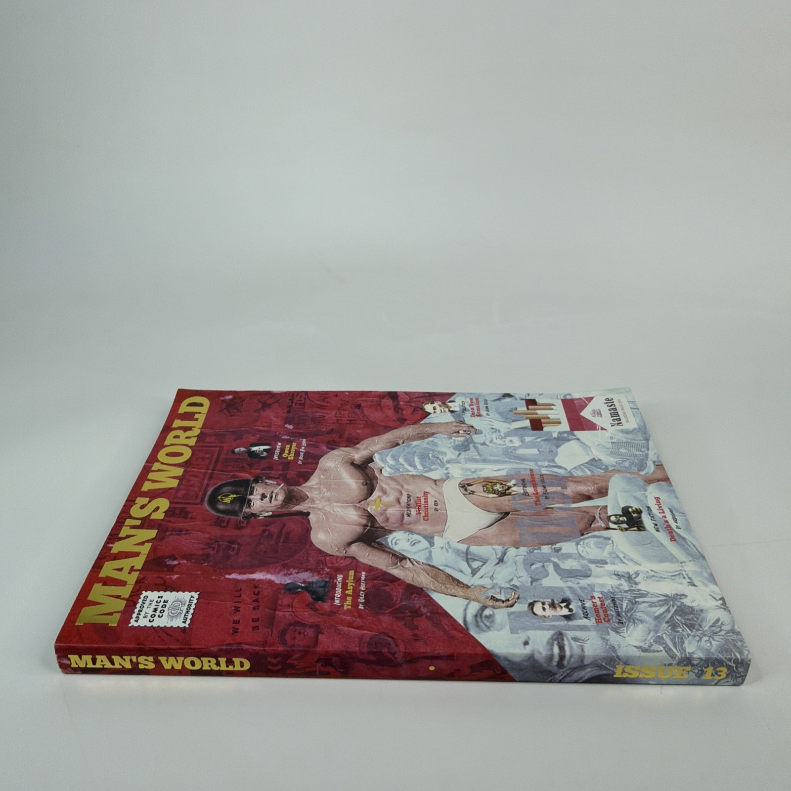 Man’s World Magazine Issue #13 Print Paperback Book Reading Comics Code