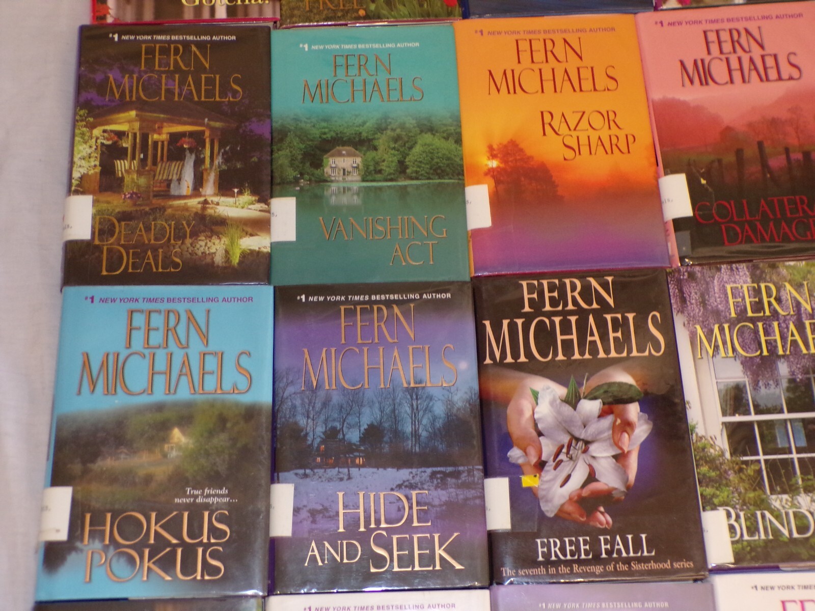 Lot 30 Fern Michaels HB Books 1st Edition Sisterhood Novels Hokus Pokus Gotcha