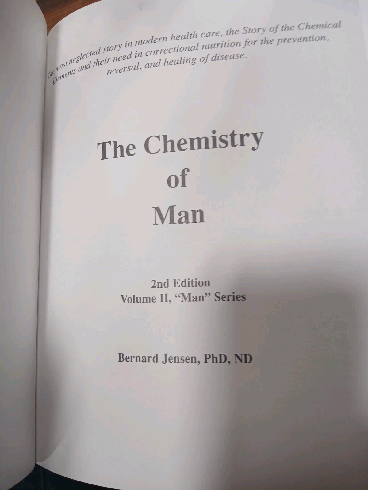 The Chemistry Of Man Jenson 2nd Ed Alternating Reference Copy Highliting HC 2007