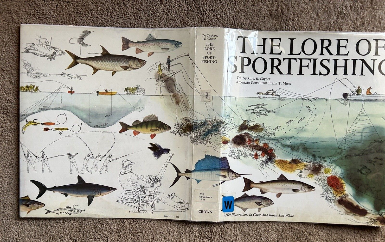 The Lore Of Sportfishing Tre Tryckare, E. Cagner ( 1976 : HC/DJ)