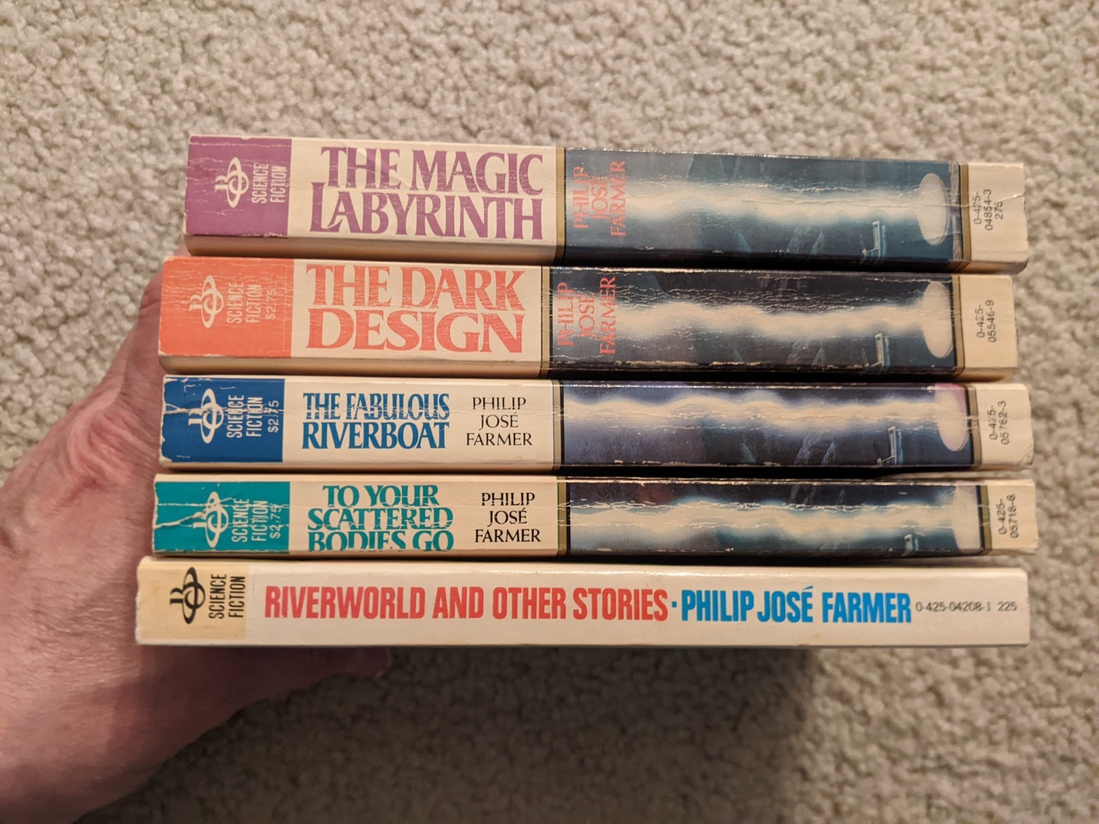 The Complete Riverworld Novels, By Philip Jose Farmer. 5 PB Book Set & Slipcase