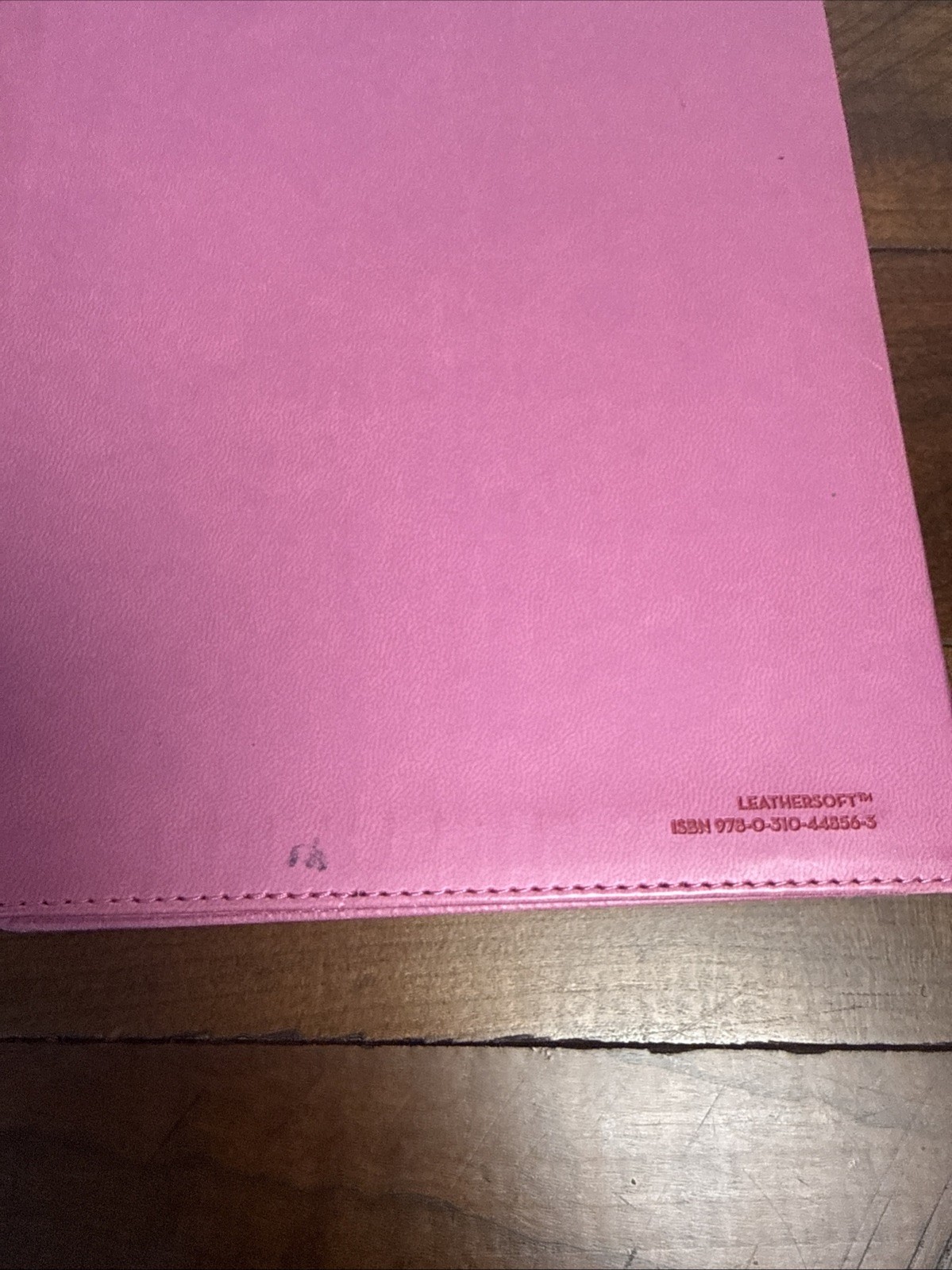 The Holy Bible Thinline NIV New International Version Large Print pink leather