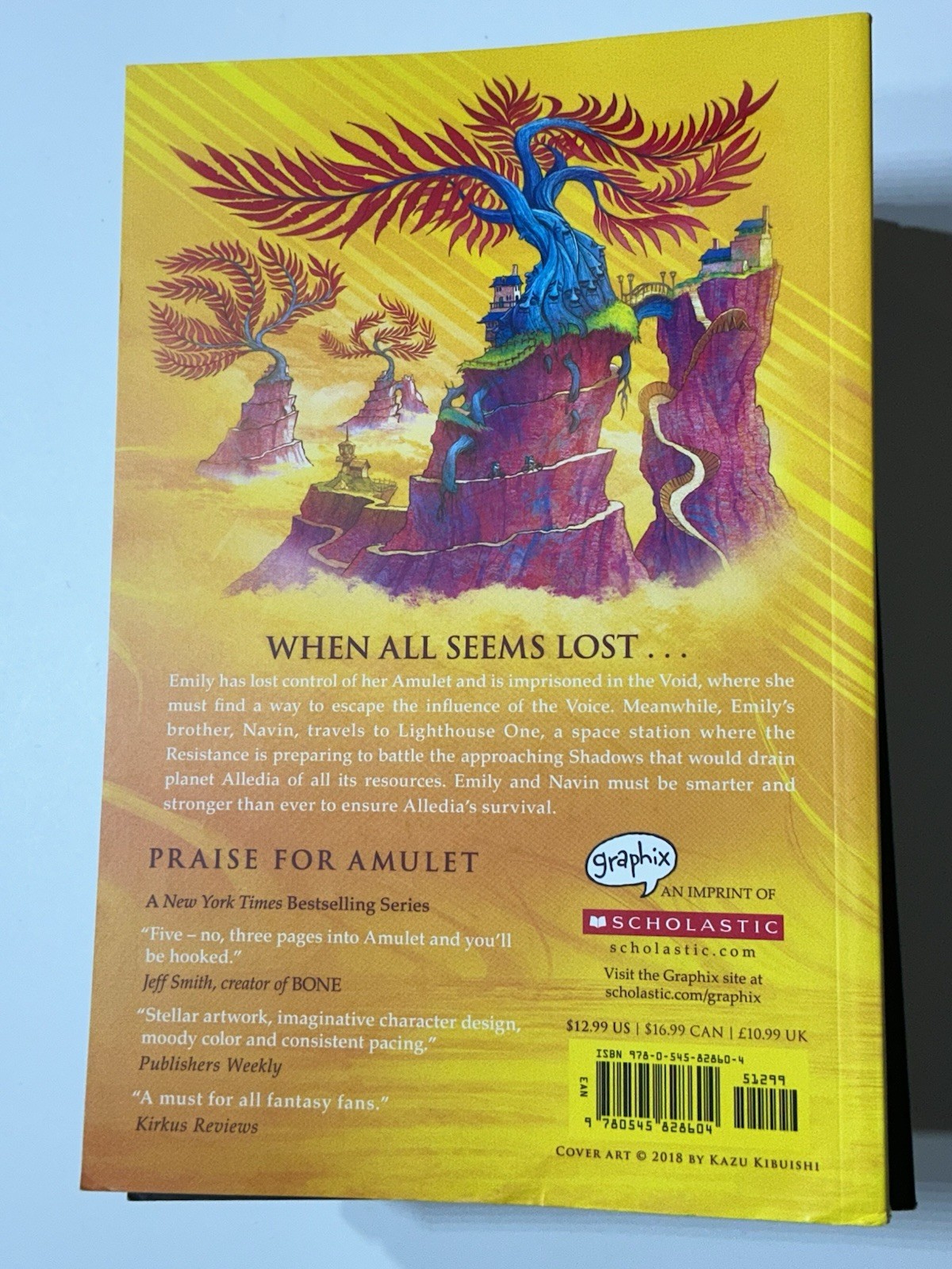 Lot 9 AMULET Books #1-9 Complete Series Set by Kazu Kibuishi Graphic Novels
