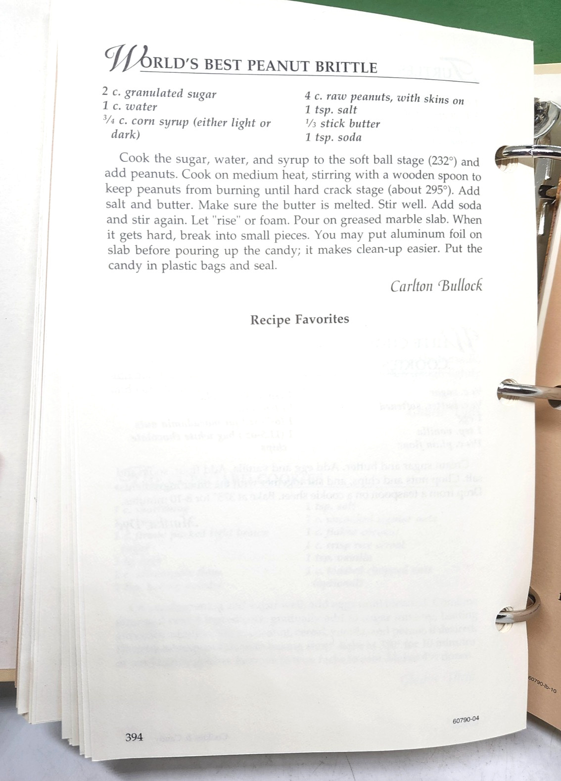Serve One Another Cookbook 2004 Porterfield Methodist Albany, GA 394 pages