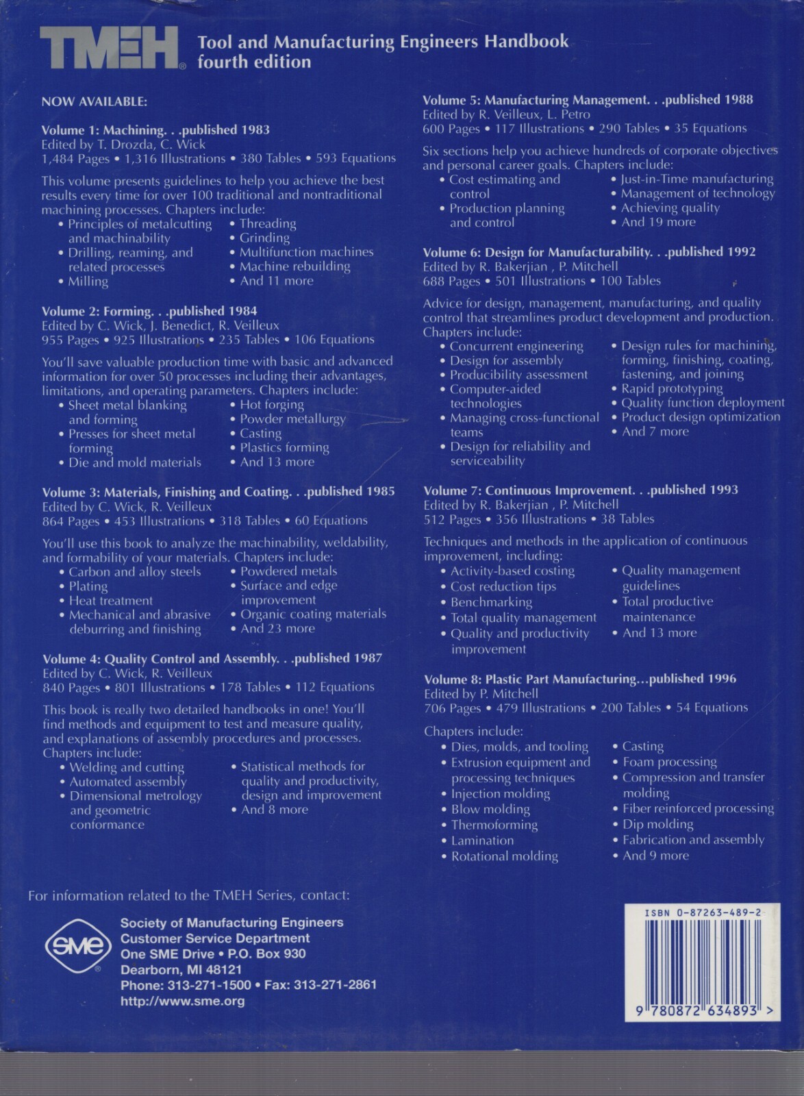 Tool & Manufacturing Engineers Handbook Vol. 9 : Material & Part Handling 4th ed