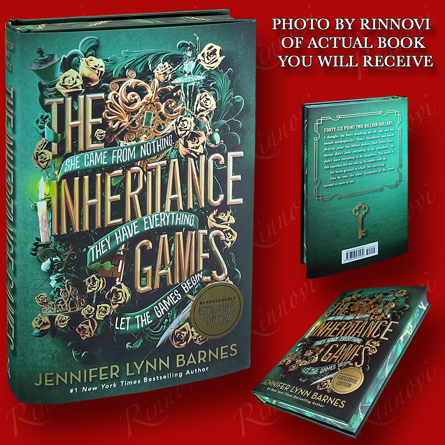 The Inheritance Games by Jennifer Lynn Barnes (2023,HC,1st/1st DE) BRAND NEW