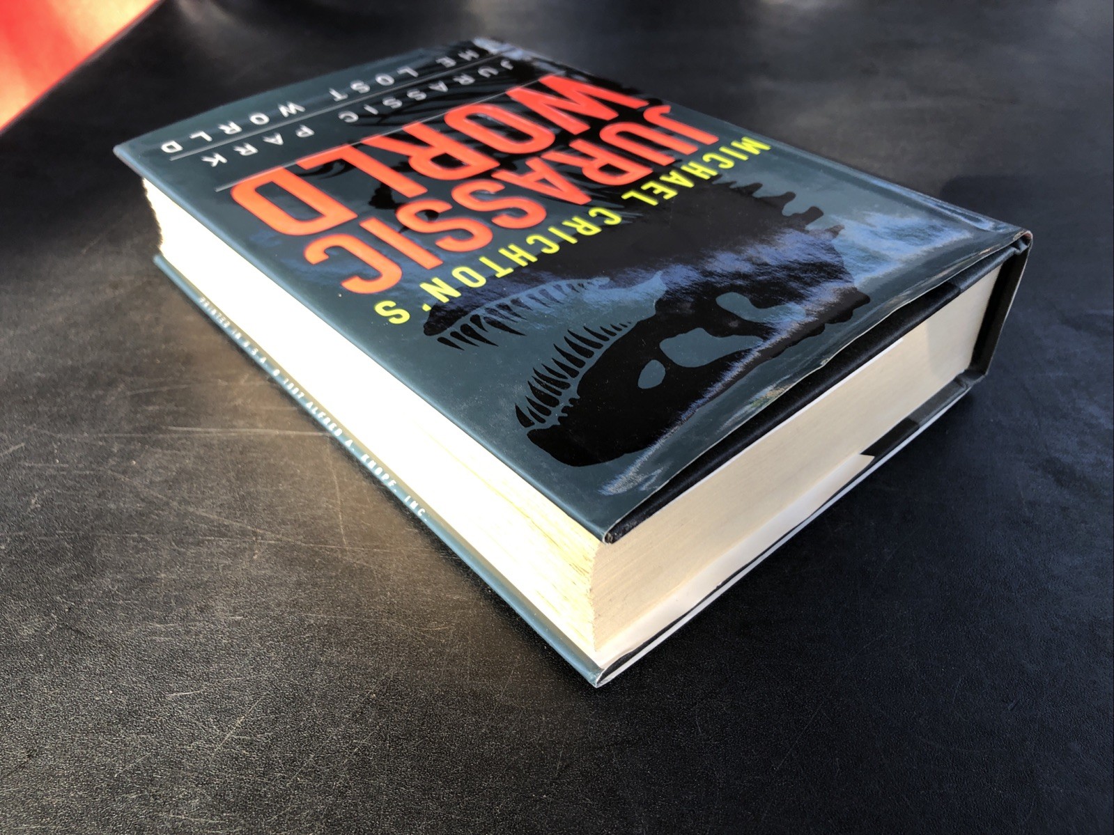 First Edition Michael Crichton’s Jurassic World 1997 Hardcover Deckled Pages