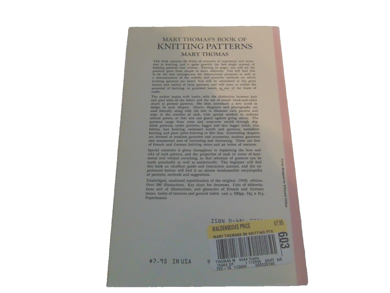 Mary Thomas’s Book of Knitting Patterns (Dover Knitting, Crochet, Tatting, Lace