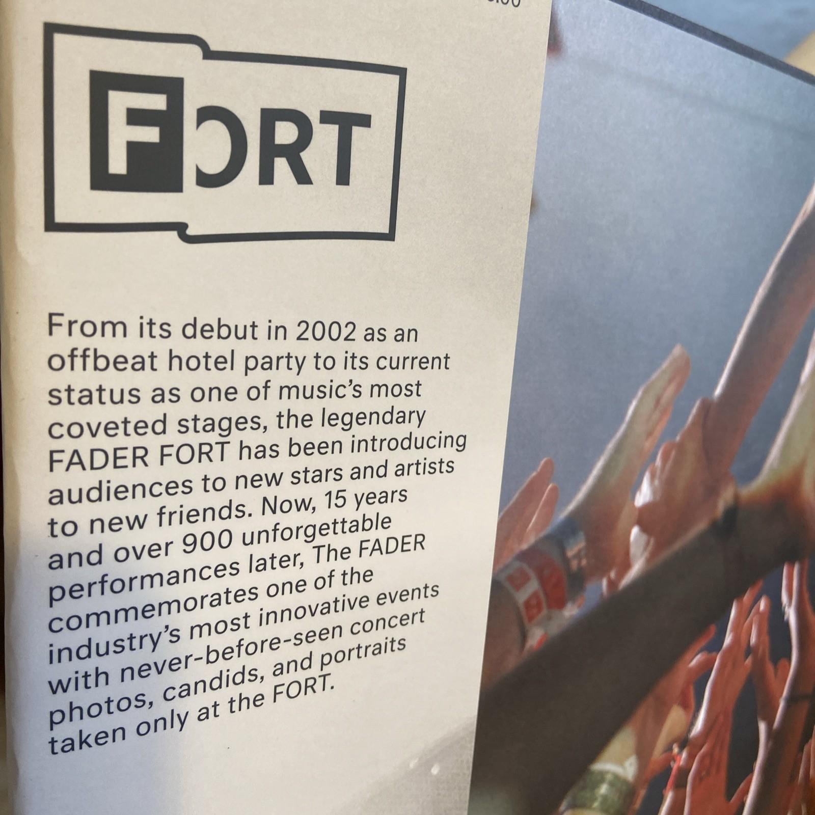 Exc. FADER FORT Setting The Stage Music Coffee Table Photo Book 252 Pages