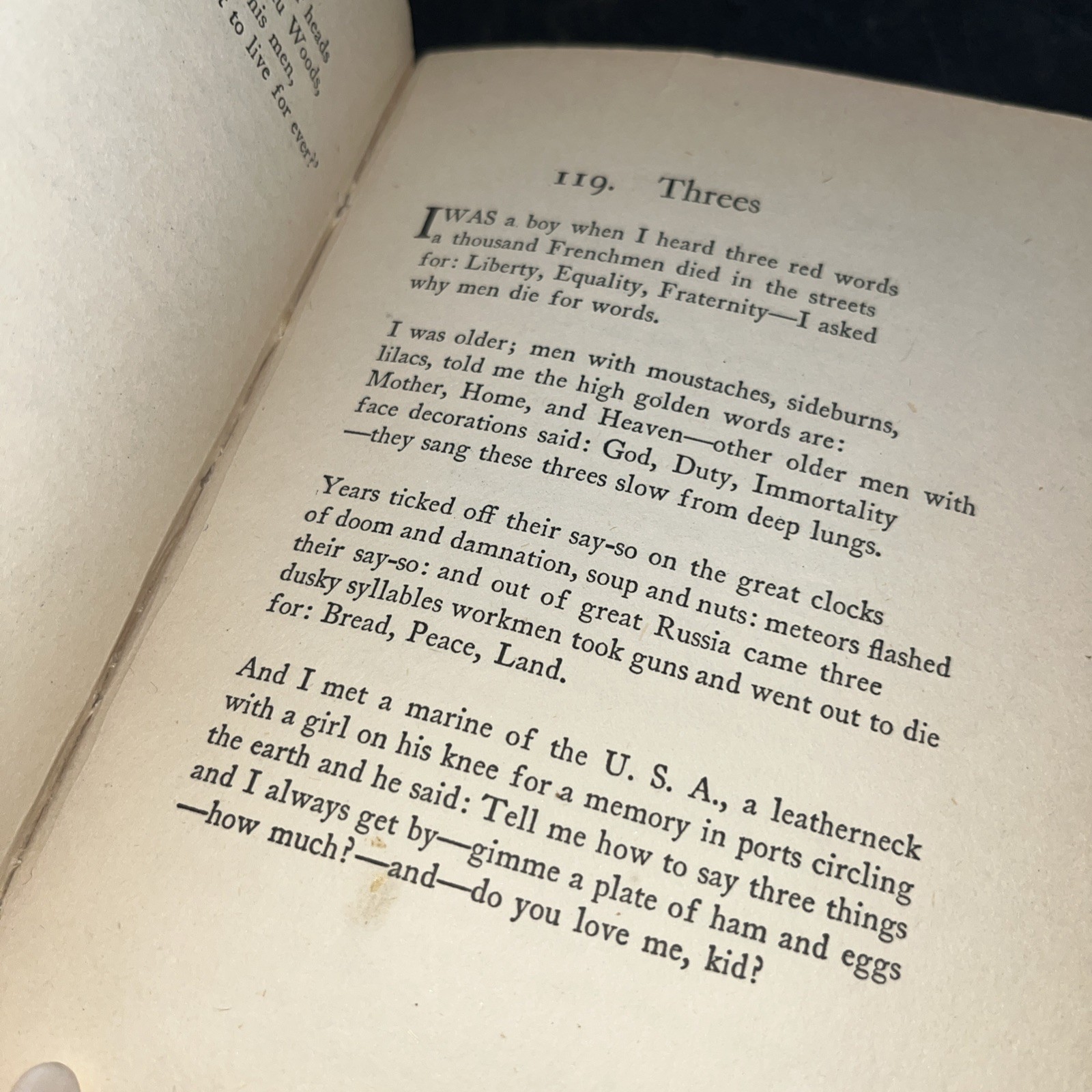 Sandburg Selected Poems (Carl Sandburg; Harcourt, Brace and Co, 1926), HB