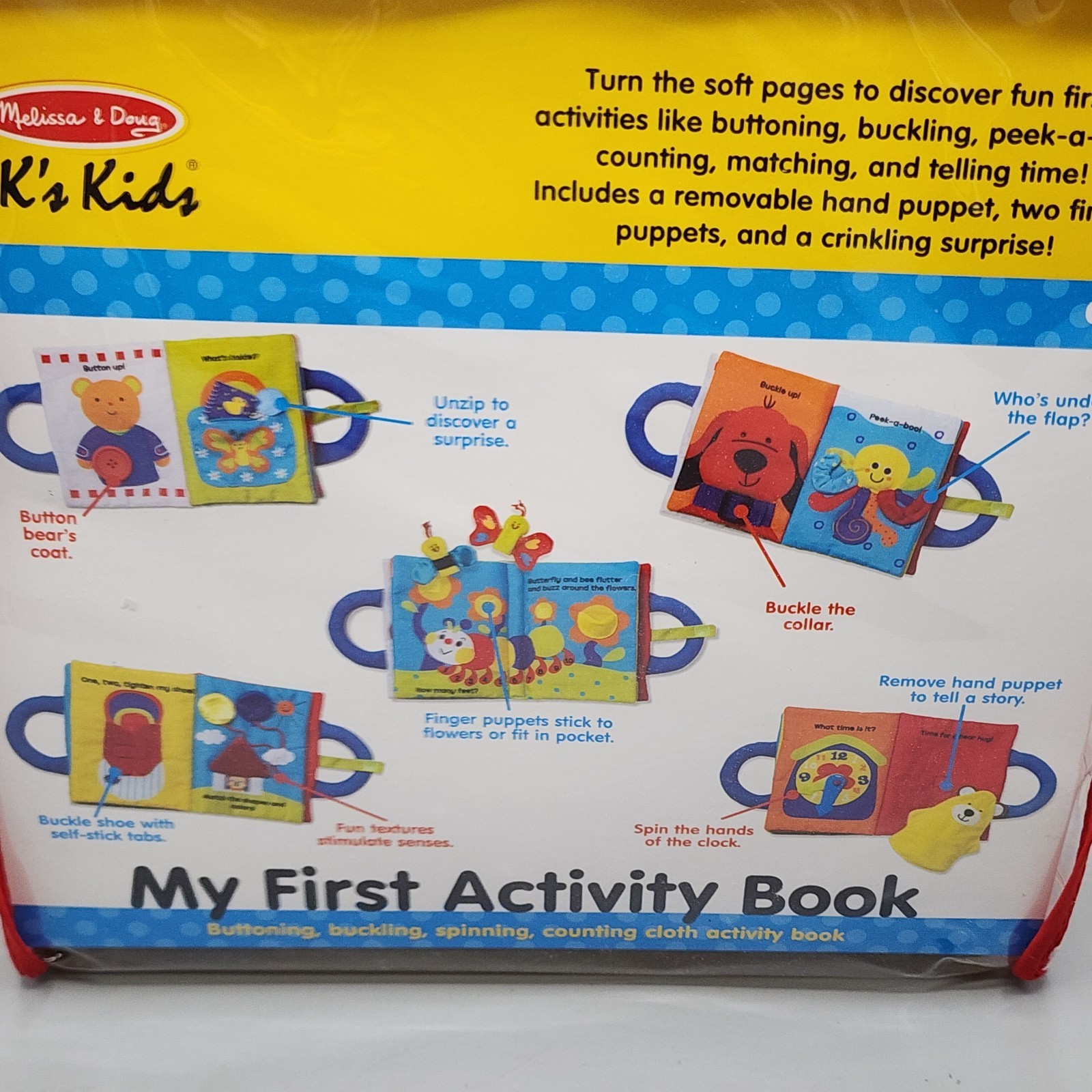 Melissa & Doug K’s Kids MY FIRST ACTIVITY BOOK For Early Learners Ages 0-2 – NEW