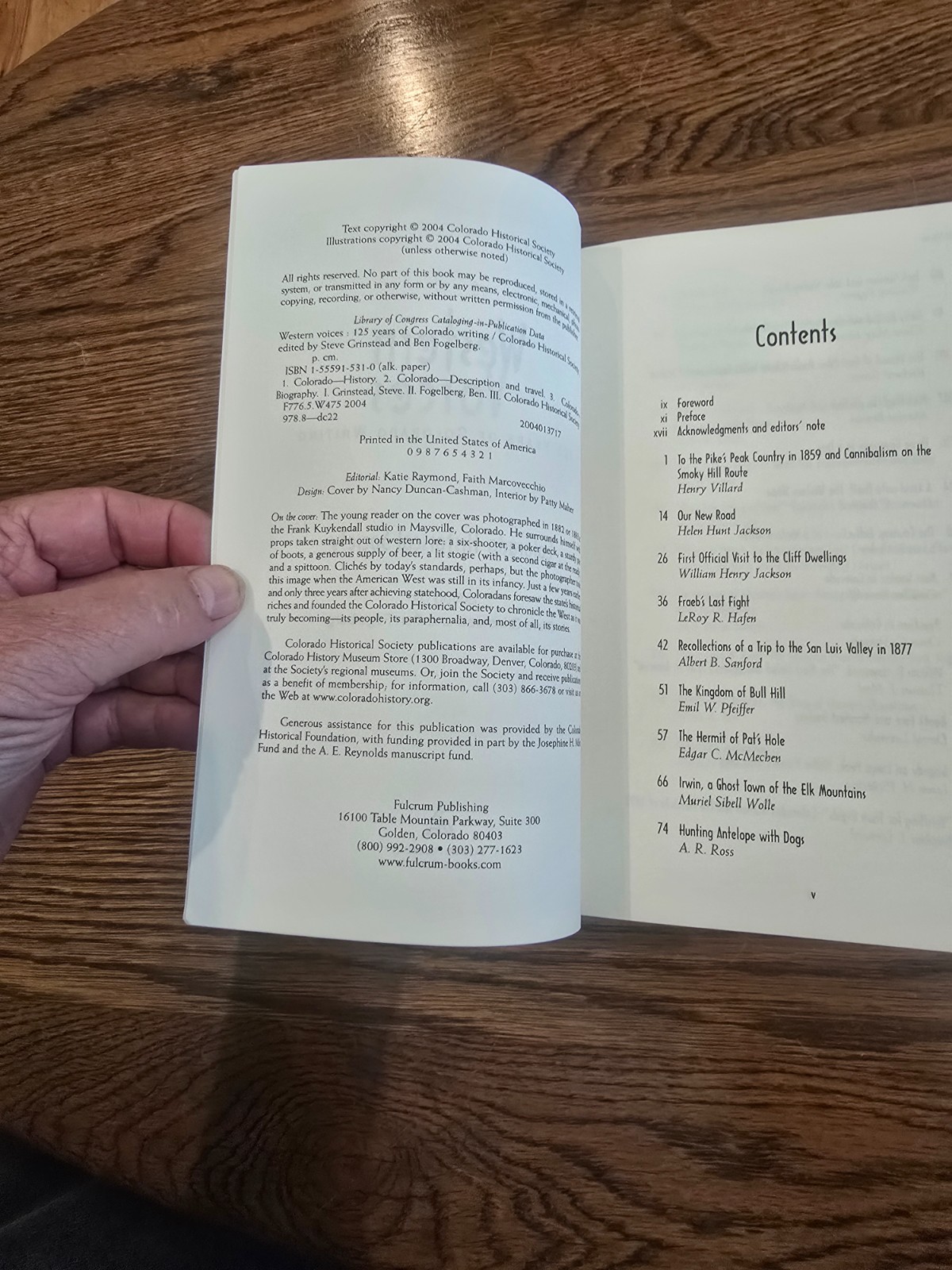 Western Voices: 125 Years of Colorado Writing ~SIGNED~ Grinstead, Fogelberg 1st