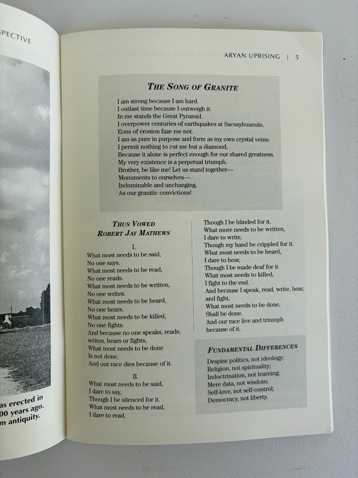 Aryan Uprising: Prose, Poetry and Songs from White Perspective by Marc Roland PB