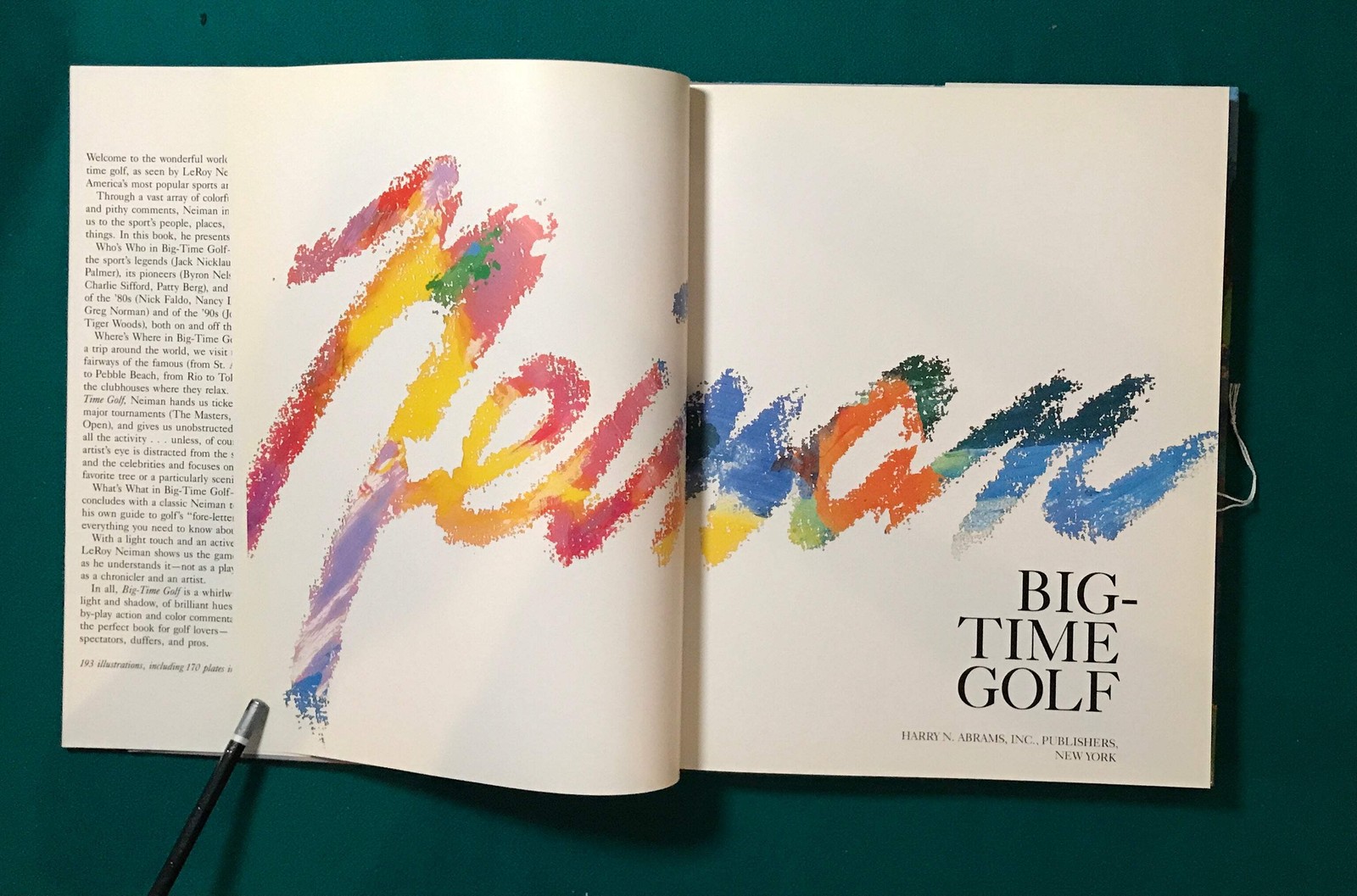 Big-Time Golf, Signed by Leroy Neiman
