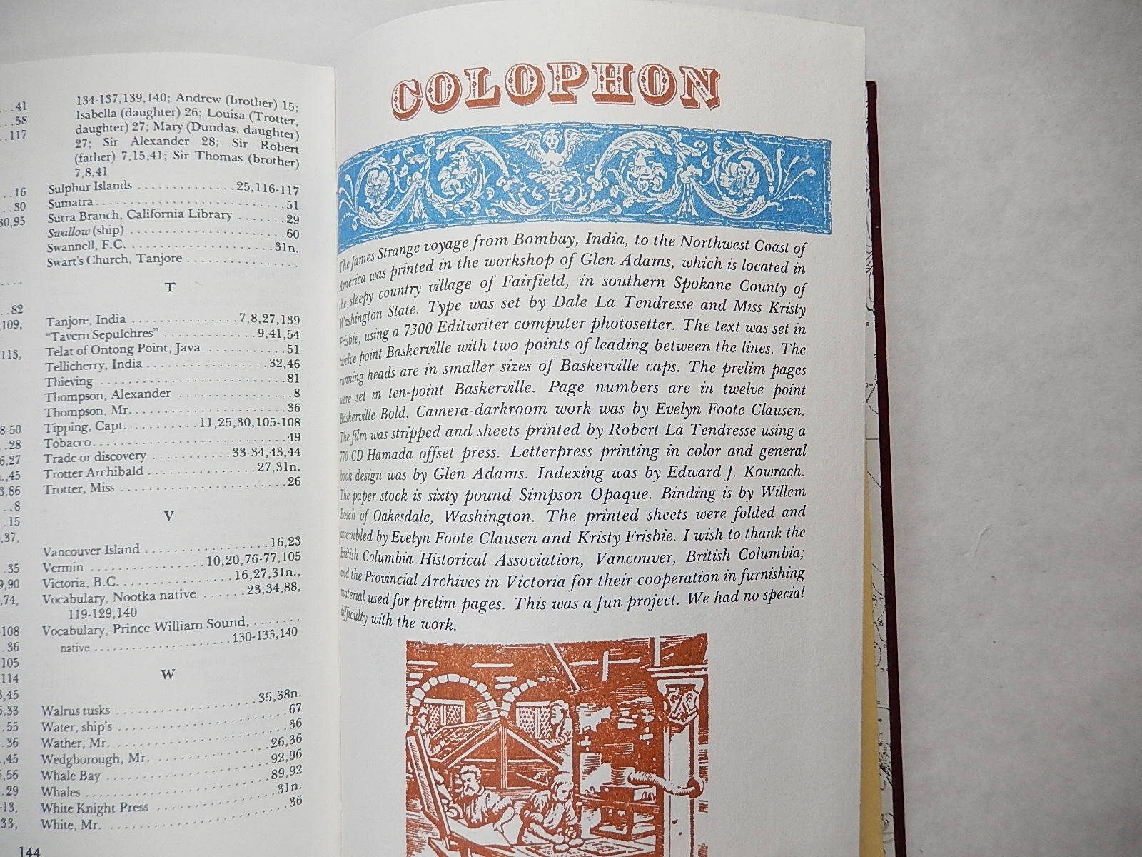 James Strange’s Journal: Bombay to NW Coast of America 1785-1787, 1982, Hardcove