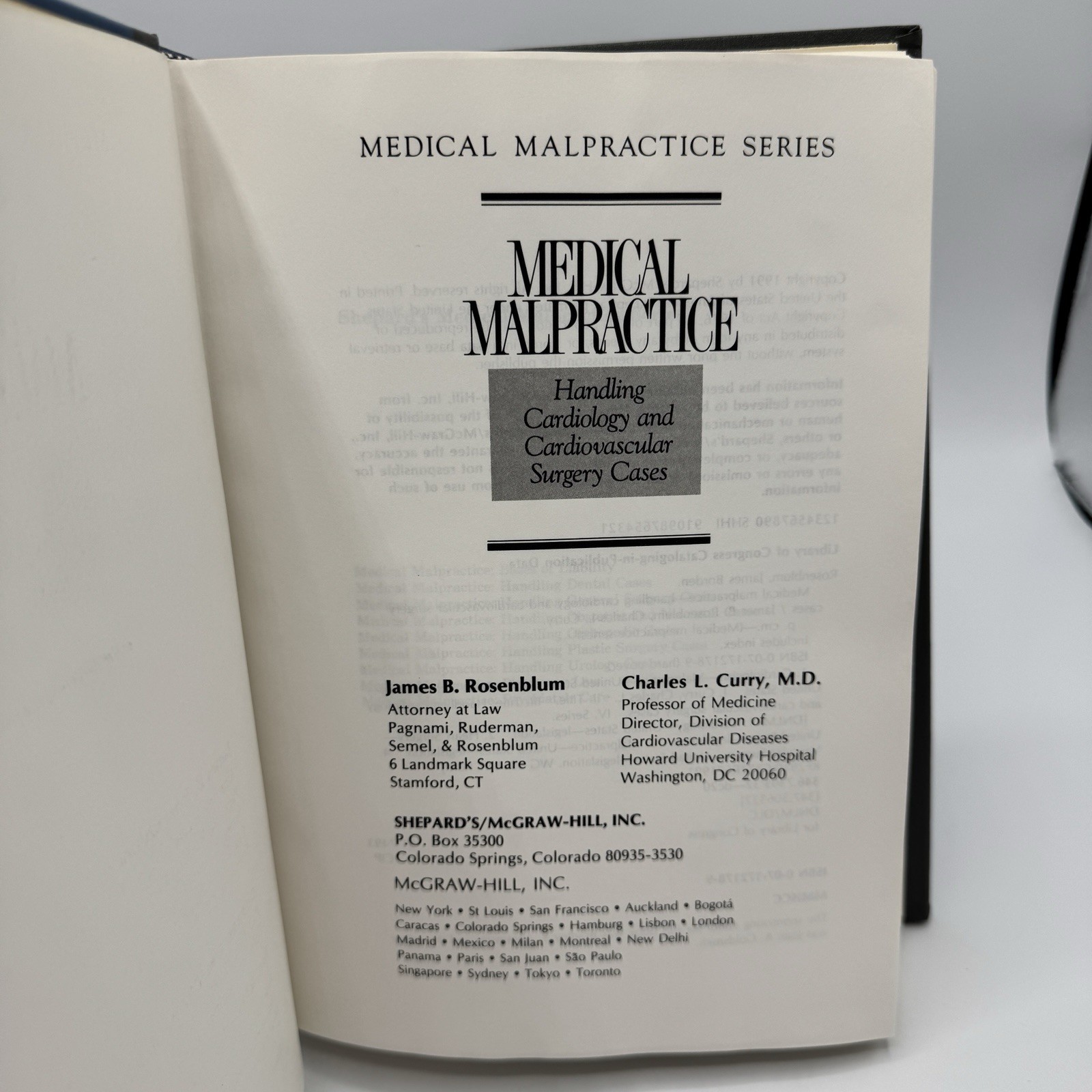 Medical Malpractice Book Lot Of 6 Mc Graw Hill / Shepards Law Emergency & Misc
