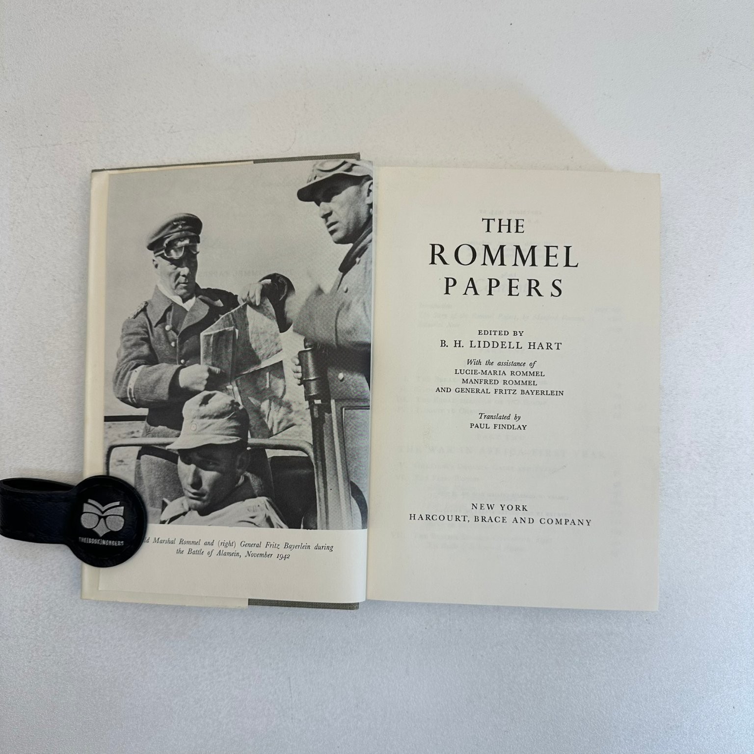 The Rommel Papers Liddell Hart 1953 WWII Military History Harcourt Brace